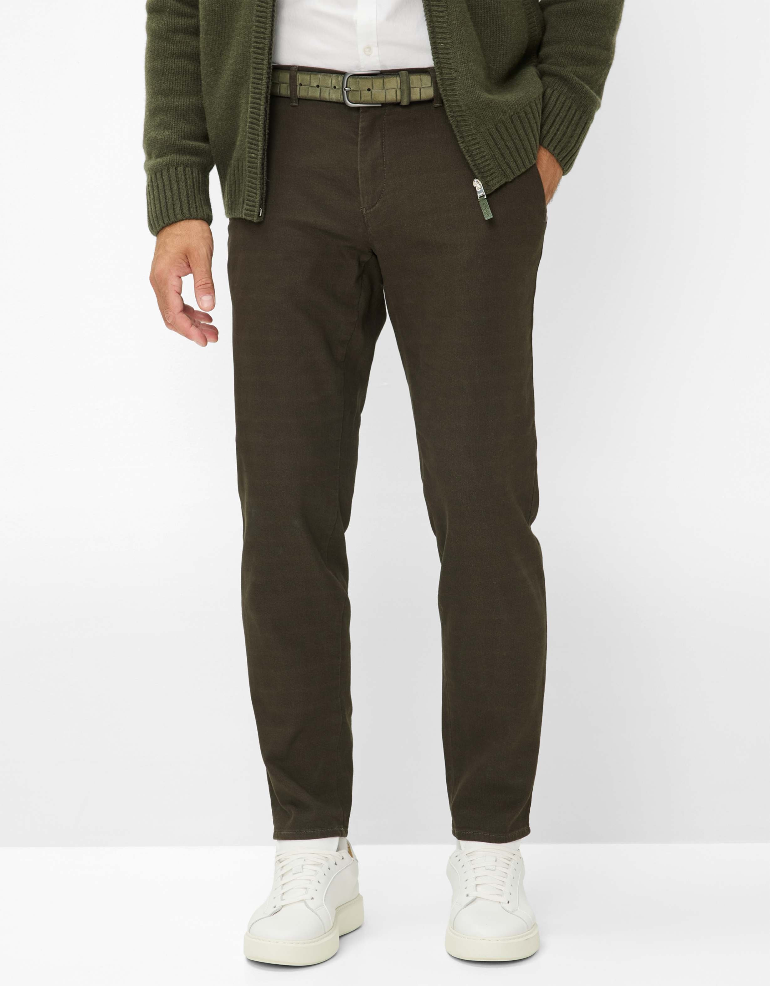 Thumbnail - Brax Herren Chino Style FABIO OLIVE, dunkelgrün, Gr. 34/36
