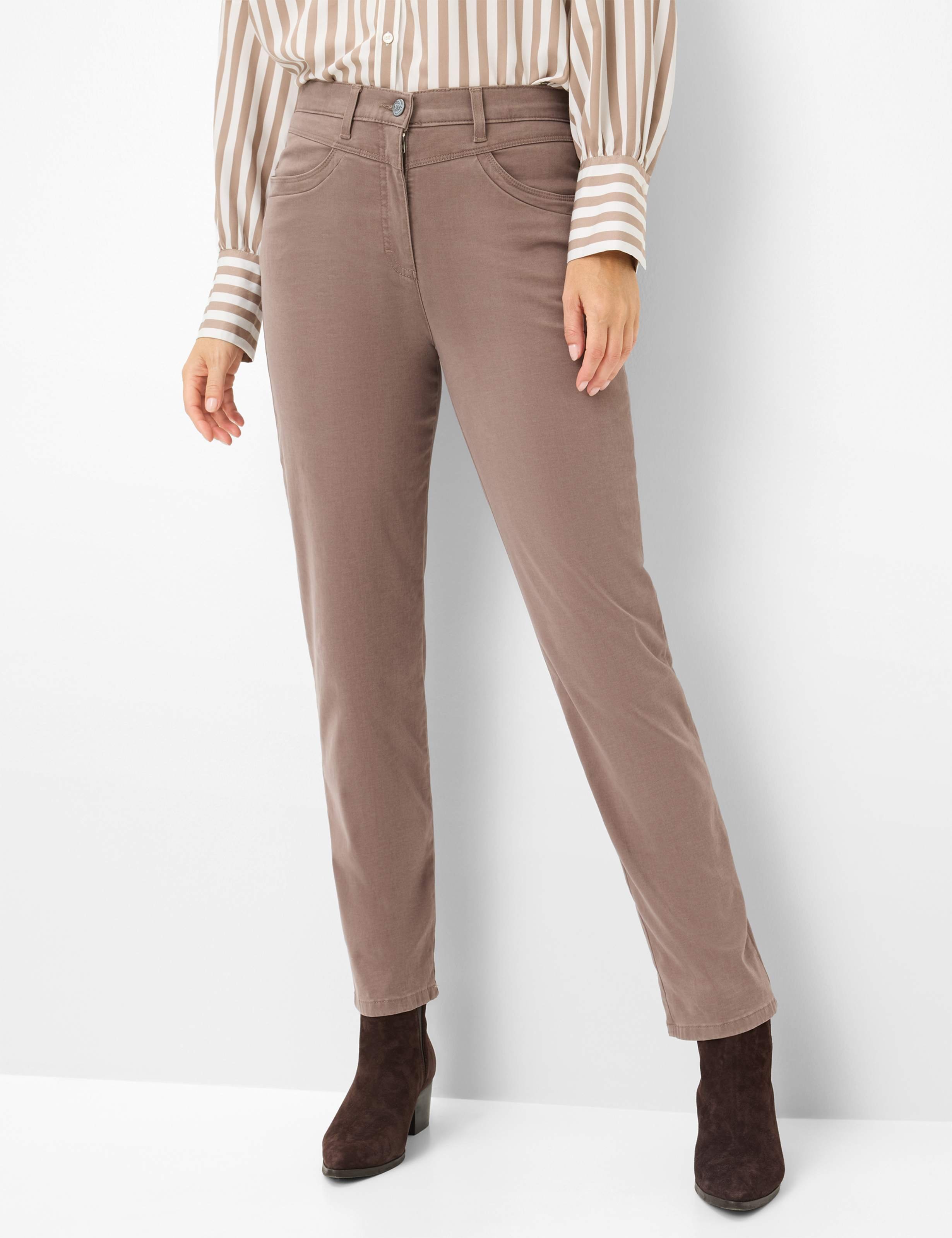 Thumbnail - Raphaela by Brax Damen Five-Pocket-Hose Style CAREN NEW TAUPE, hellbraun, Gr. 52K