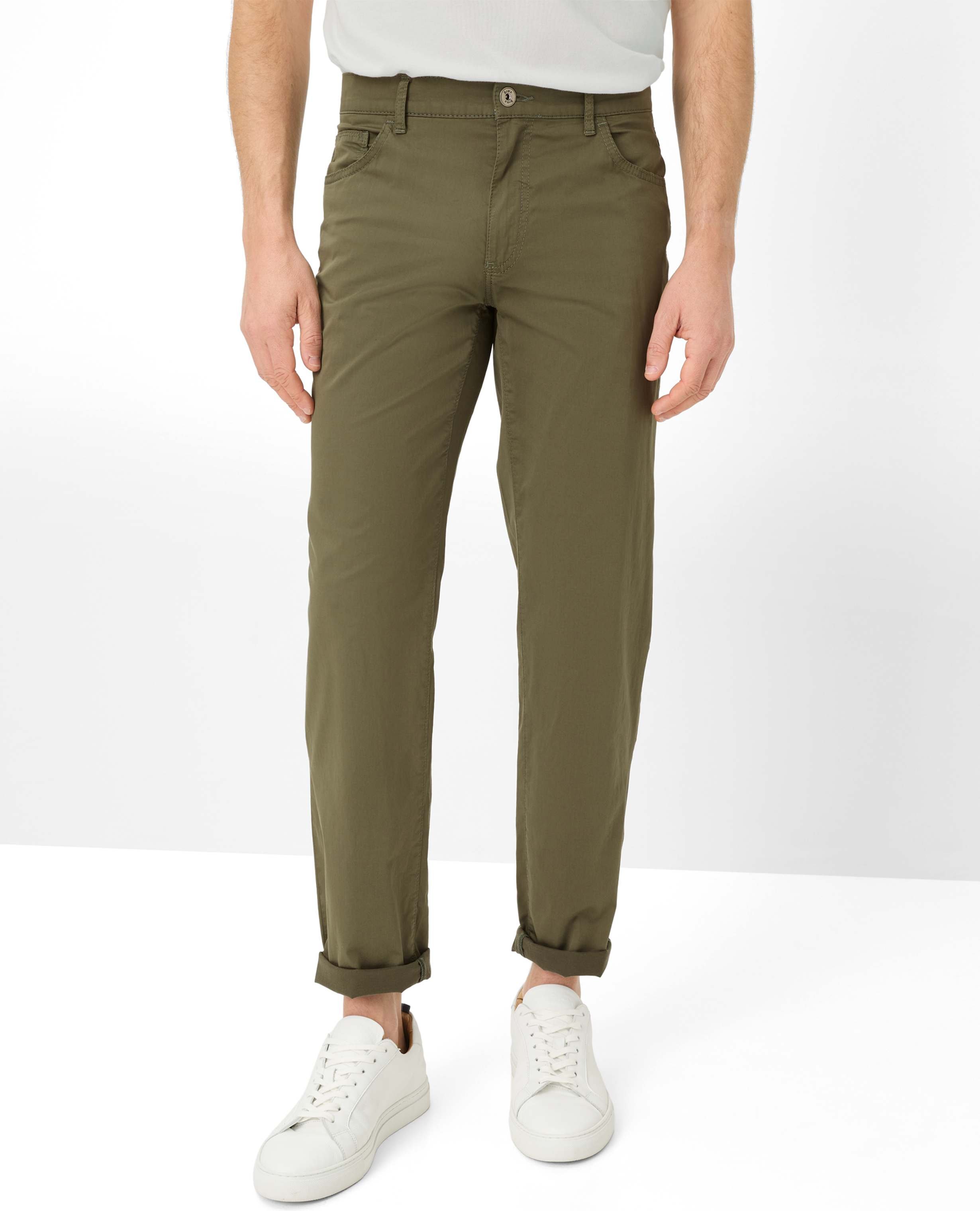 Brax Herren Five-Pocket-Hose Style CADIZ OLIVE Grün Oliv, grün - oliv, Gr. 33/36