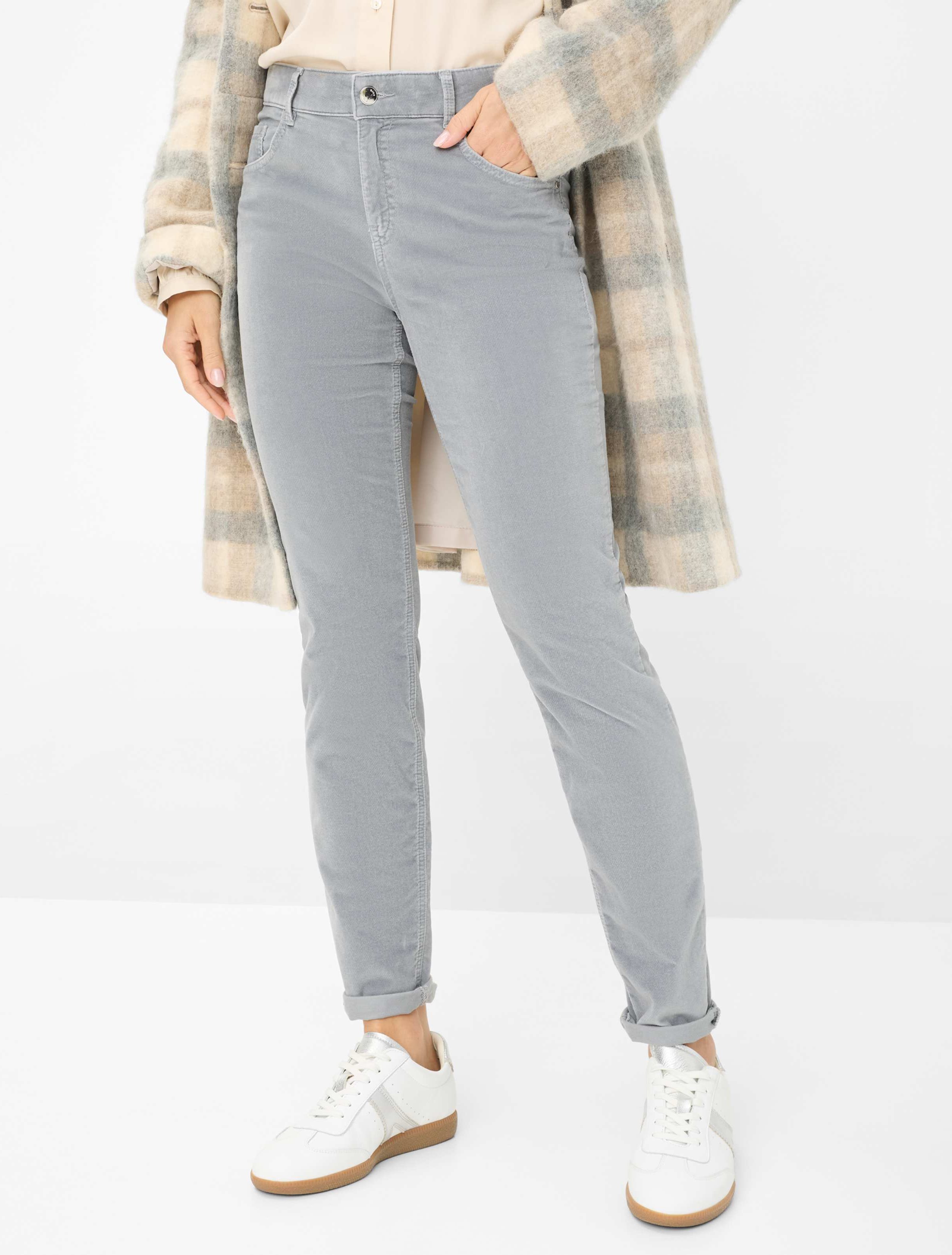 Thumbnail - Brax Damen Röhrenjeans Style SHAKIRA SMOKE GREY, grau, Gr. 36K