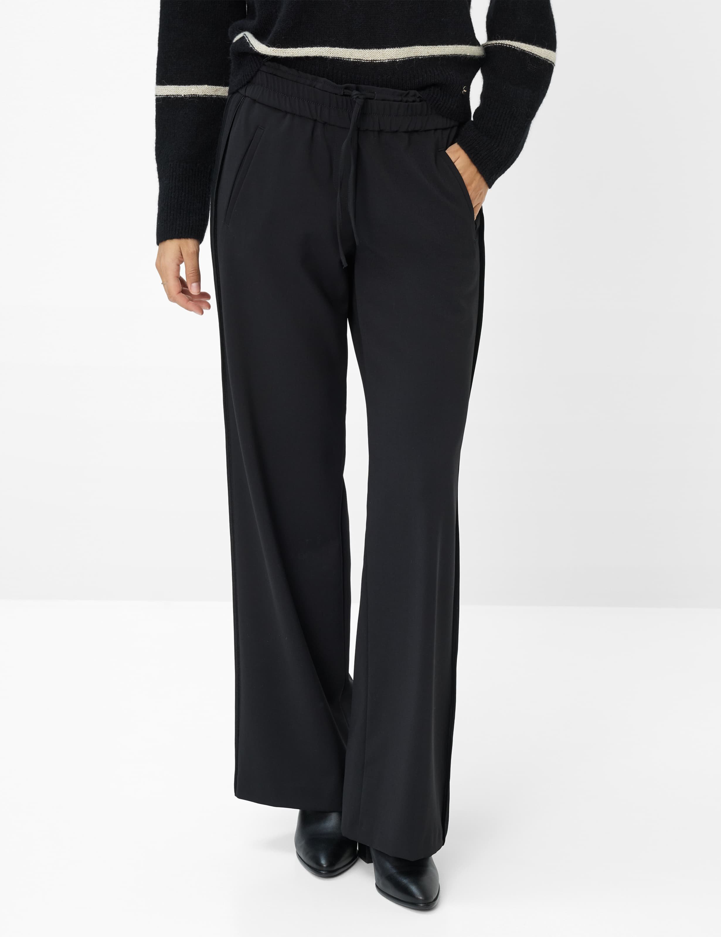Brax Damen Palazzohose Style MAINE BLACK, schwarz, Gr. 34