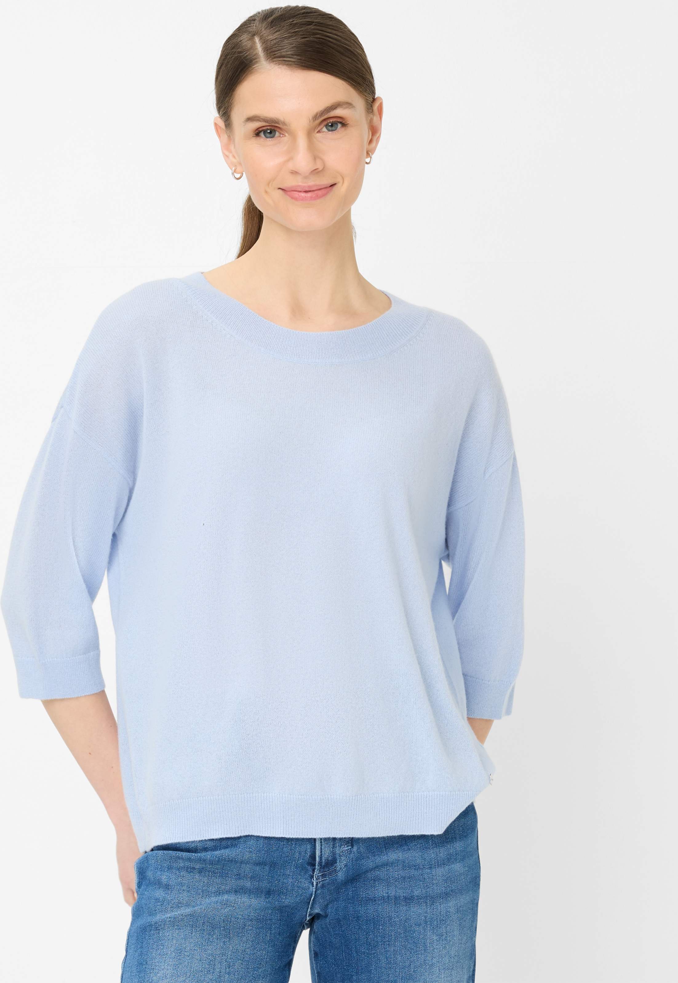 Brax Damen Pullover Style LISA, hellblau, Gr. 36