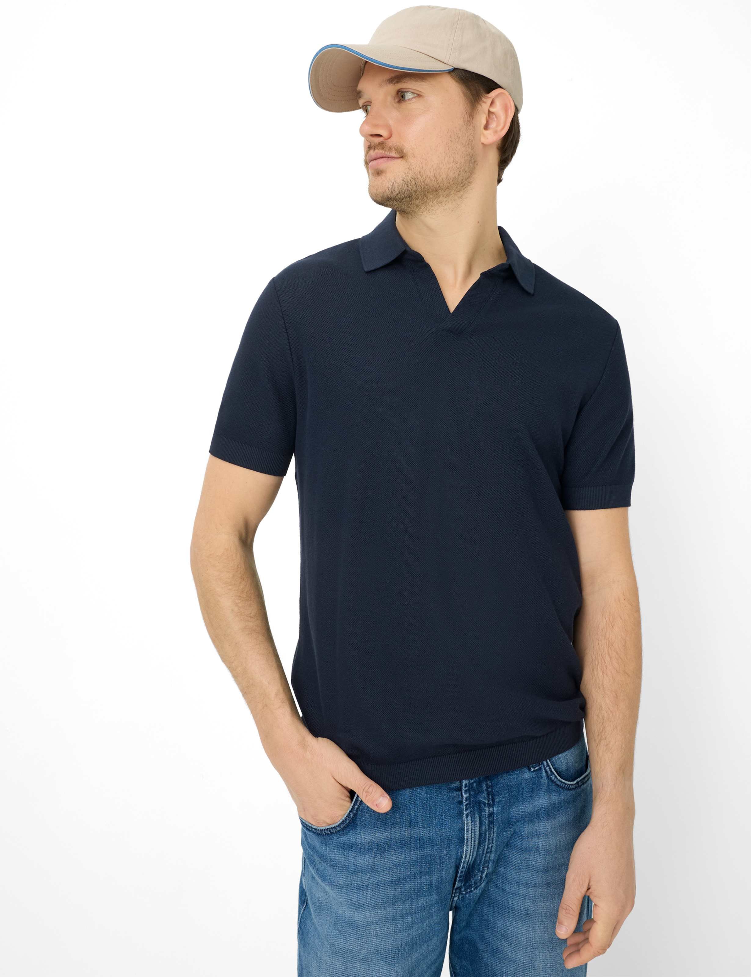 Brax Herren Polo Style PRINCETON navy, dunkelblau, Gr. S