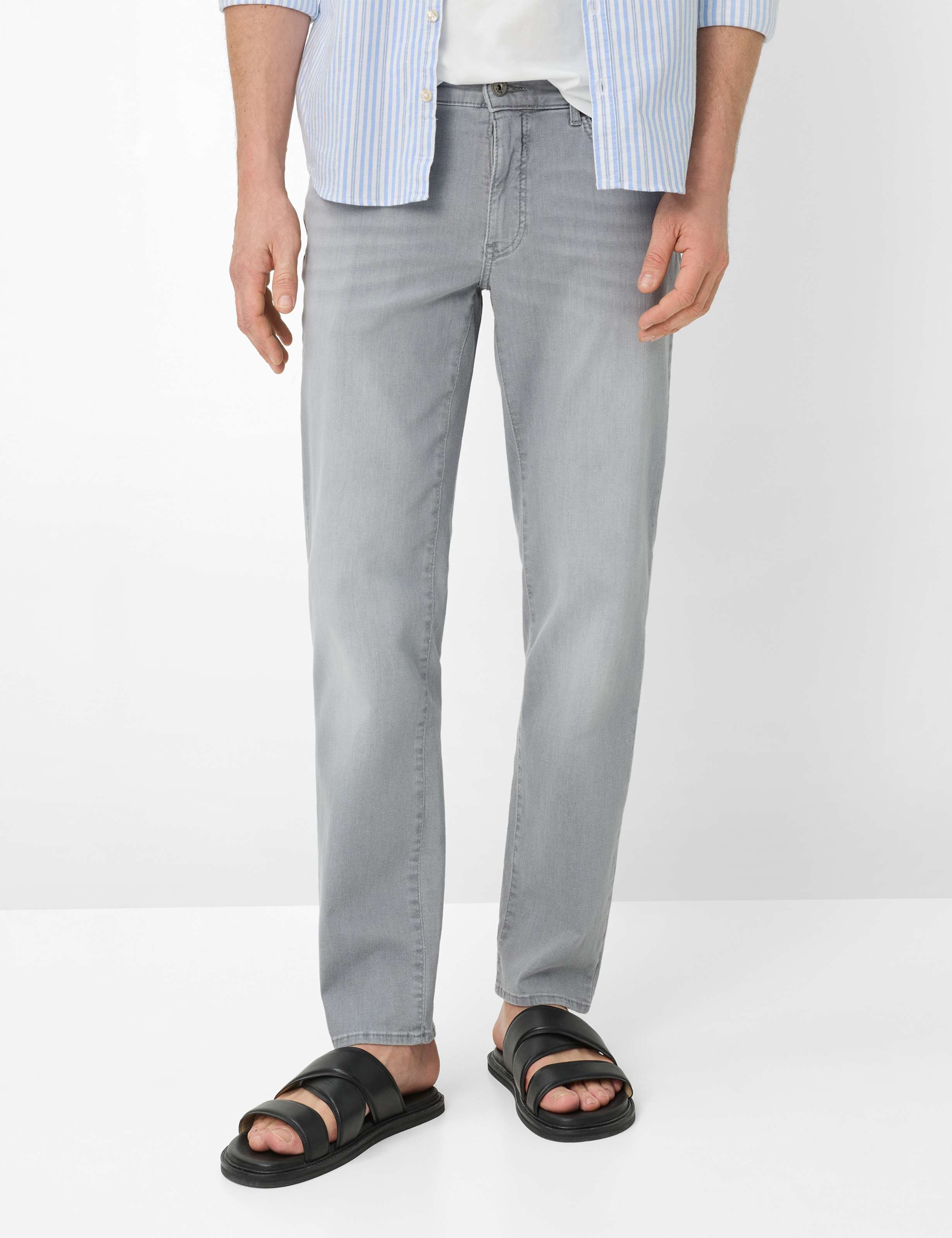 Thumbnail - Brax Herren Five-Pocket-Hose Style CADIZ SMOKE GREY USED, denim grau, Gr. 34/32