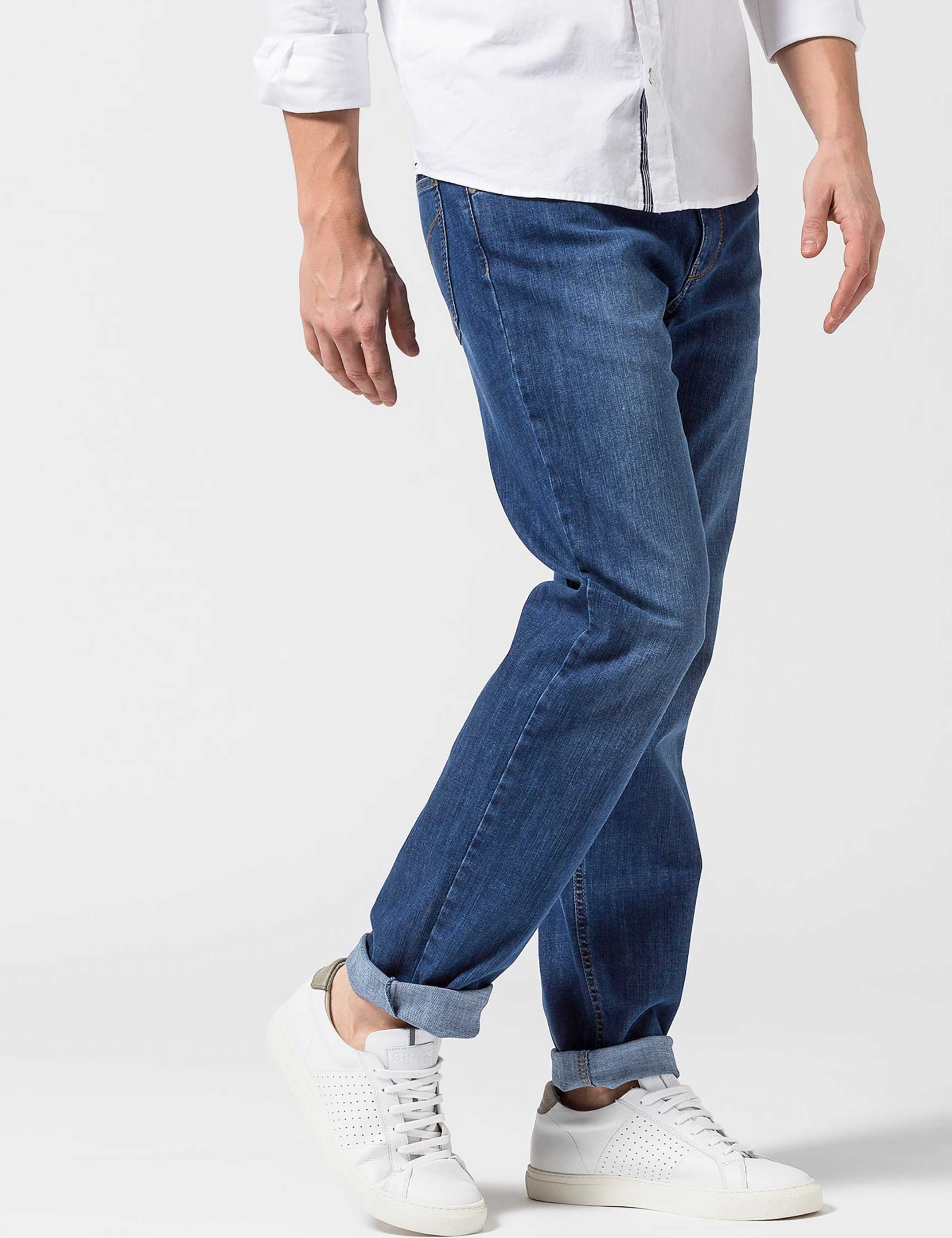 Thumbnail - Brax Herren Five-Pocket-Hose Style COOPER DENIM, denim blau, Gr. 34/32