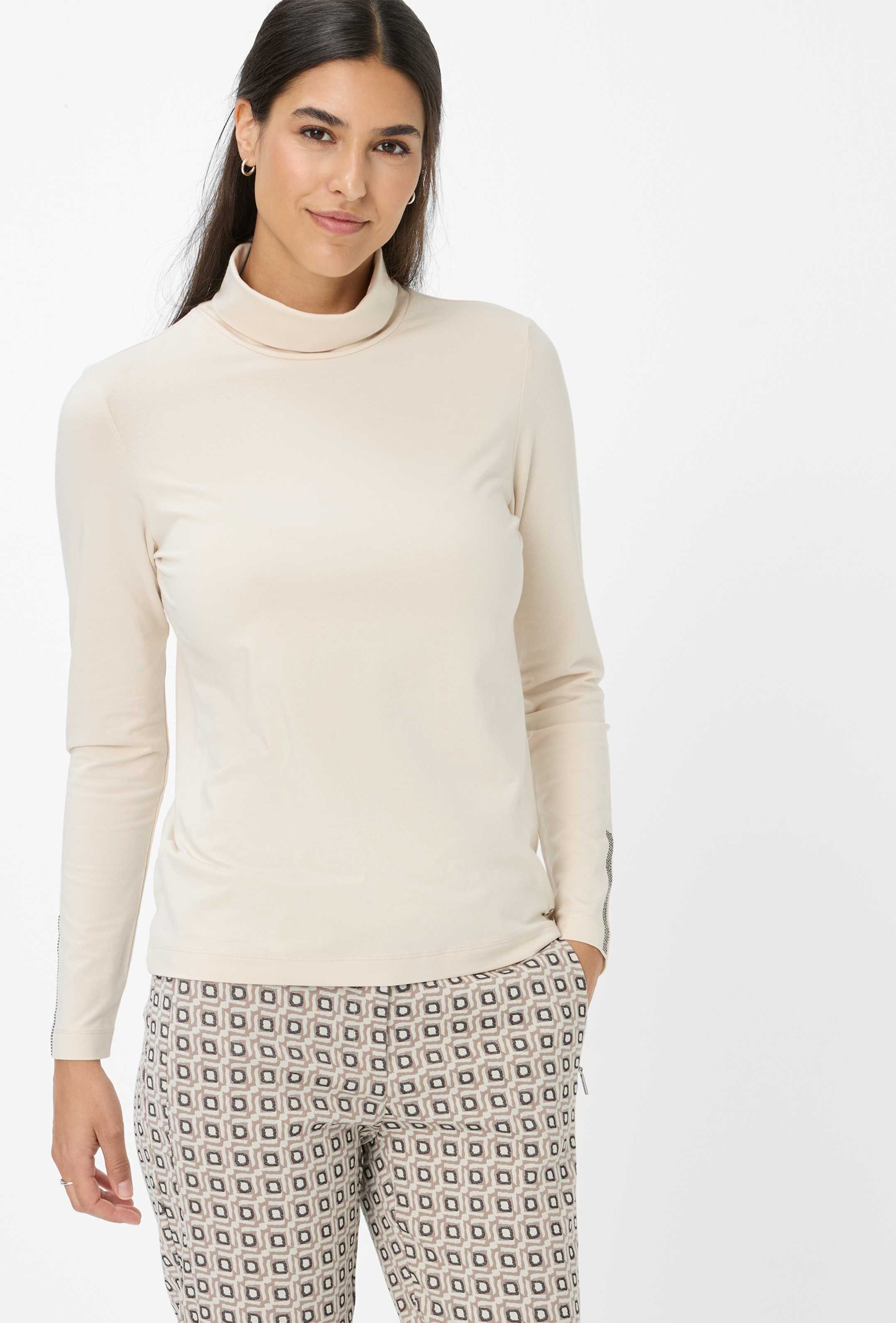Brax Damen Shirt Style CARINA L canvas, cremeweiß, Gr. 36
