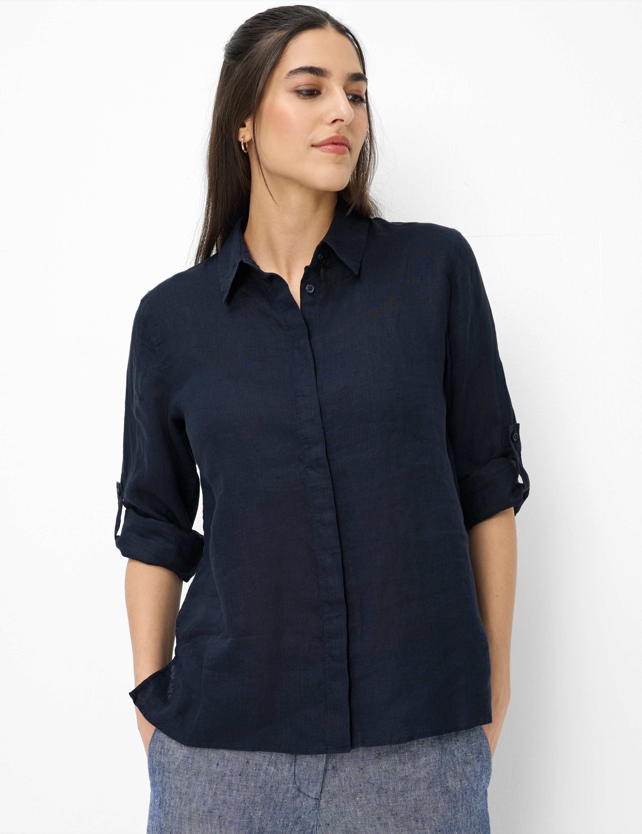 Brax Damen Hemd Style VICKI navy, dunkelblau, Gr. 36
