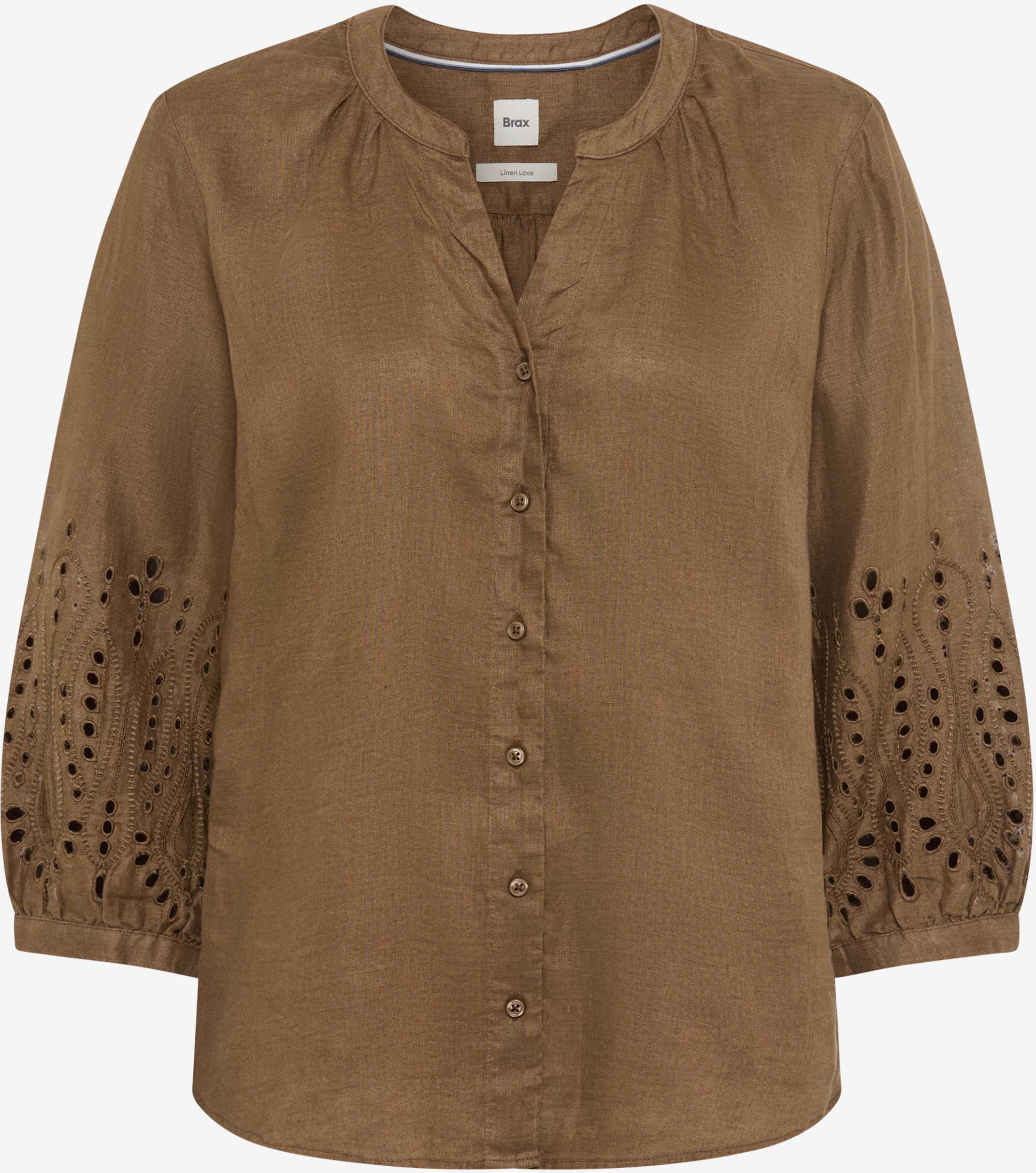 Brax Damen Bluse Style VELIA mocha brown, dunkelbraun, Gr. 42