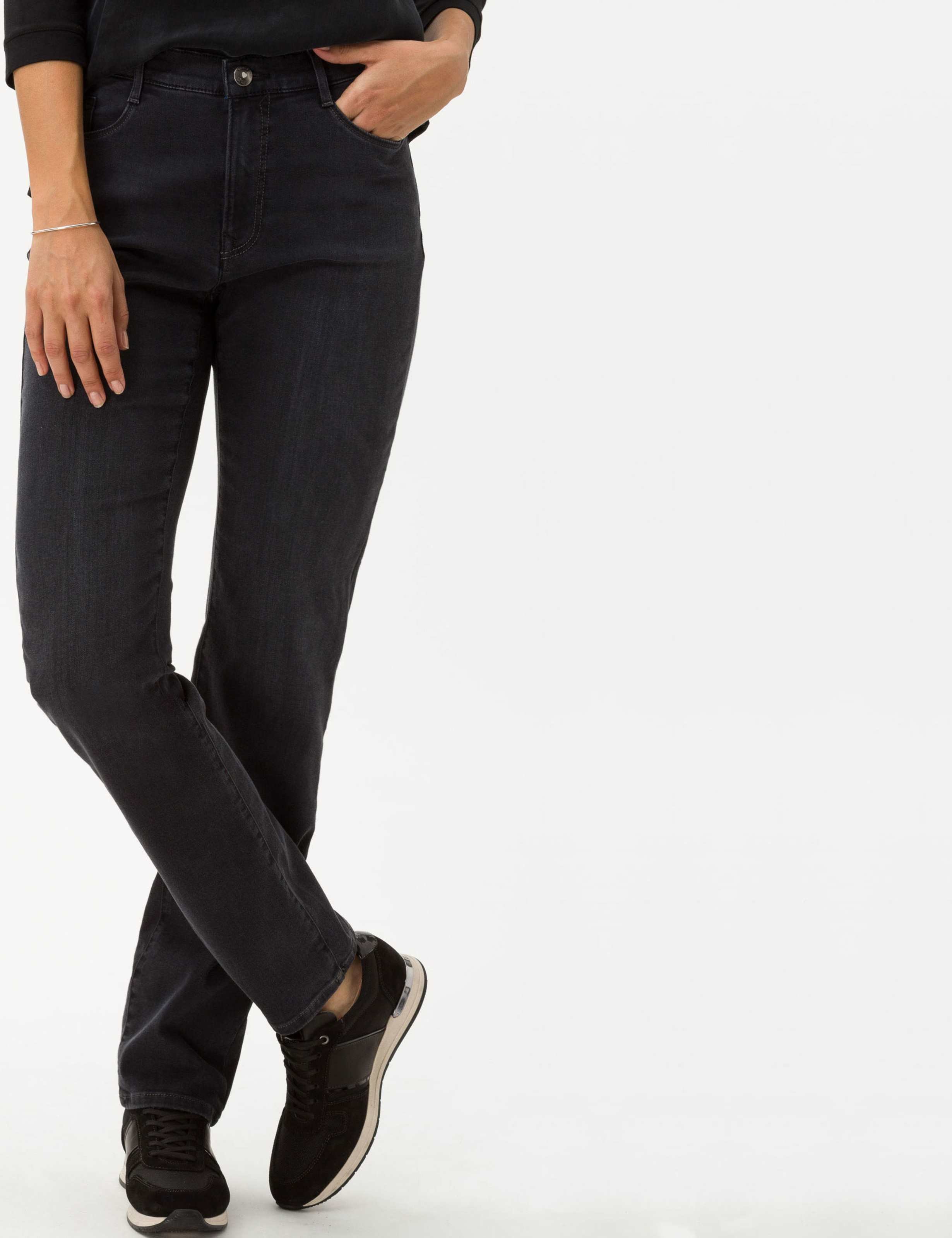 Thumbnail - Brax Damen Five-Pocket-Hose Style CAROLA, denim dunkelgrau, Gr. 34