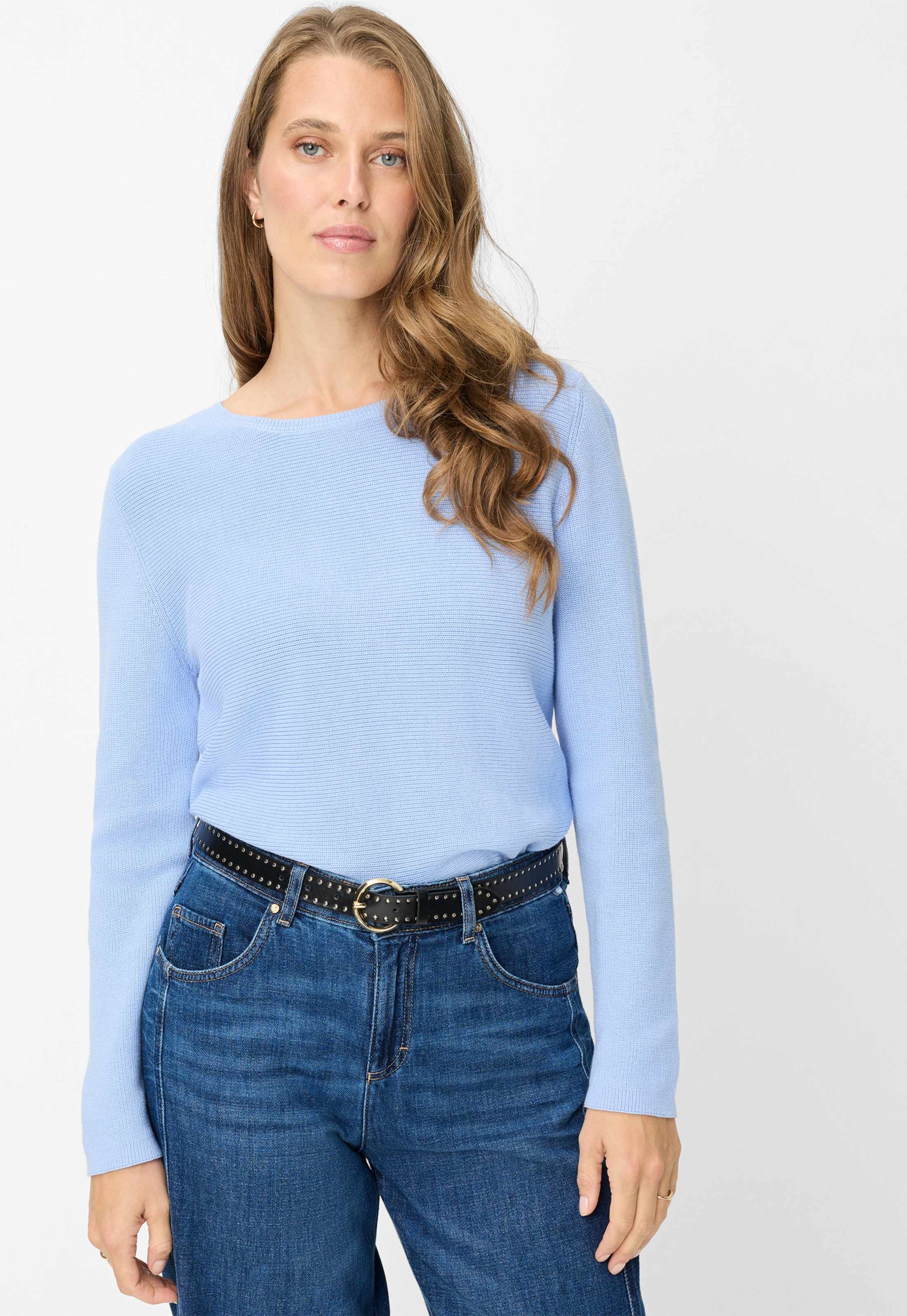 Brax Damen Strickpullover Style LESLEY lavender blue, hellblau, Gr. 46