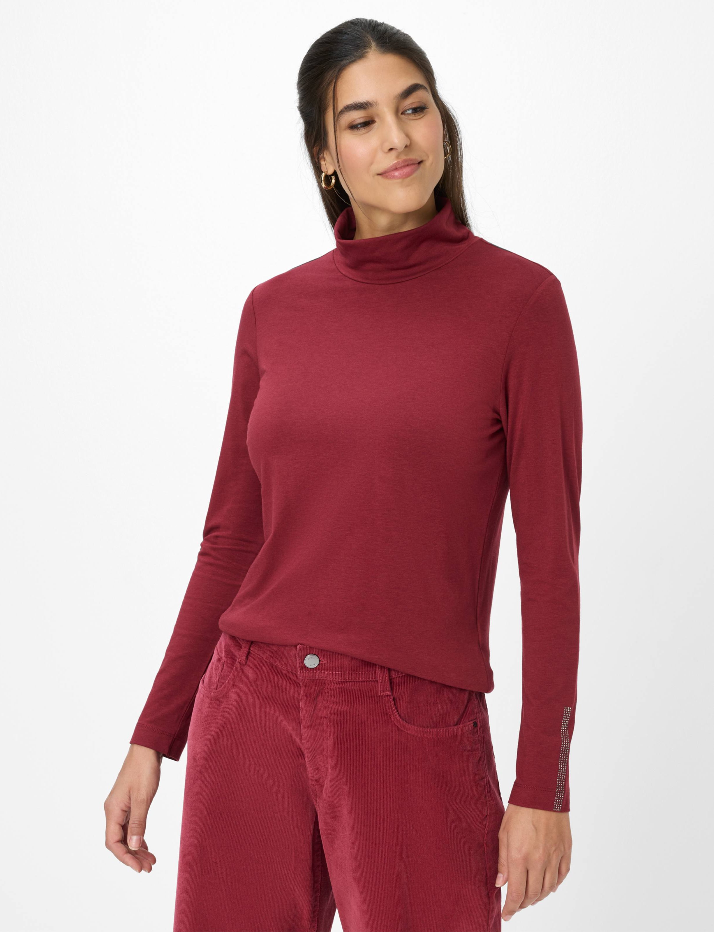 Thumbnail - Brax Damen Shirt Style CARINA L mulberry, dunkelrot, Gr. 46