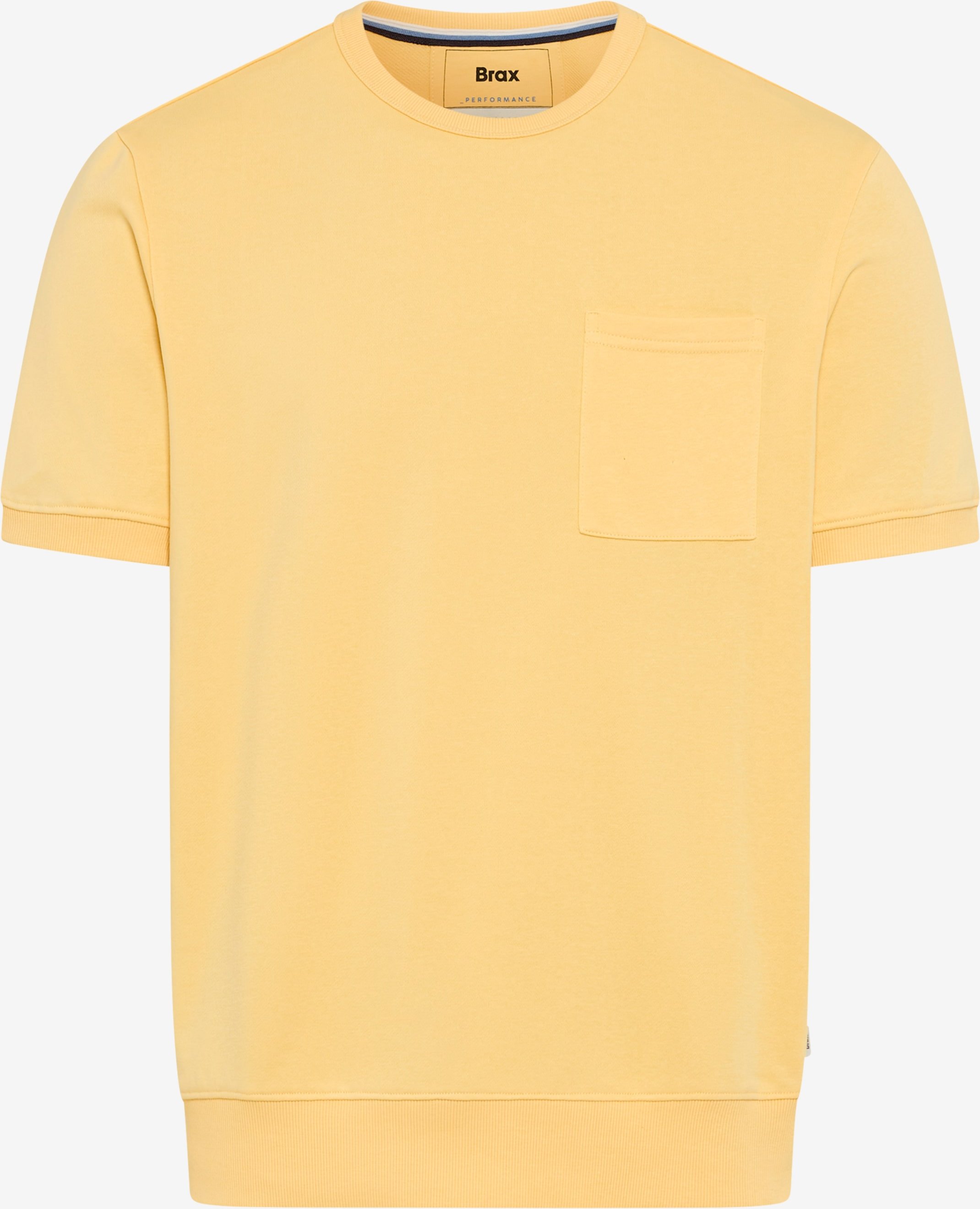 Brax Herren Sweatshirt Style SULLY sunlight, hellgelb, Gr. L