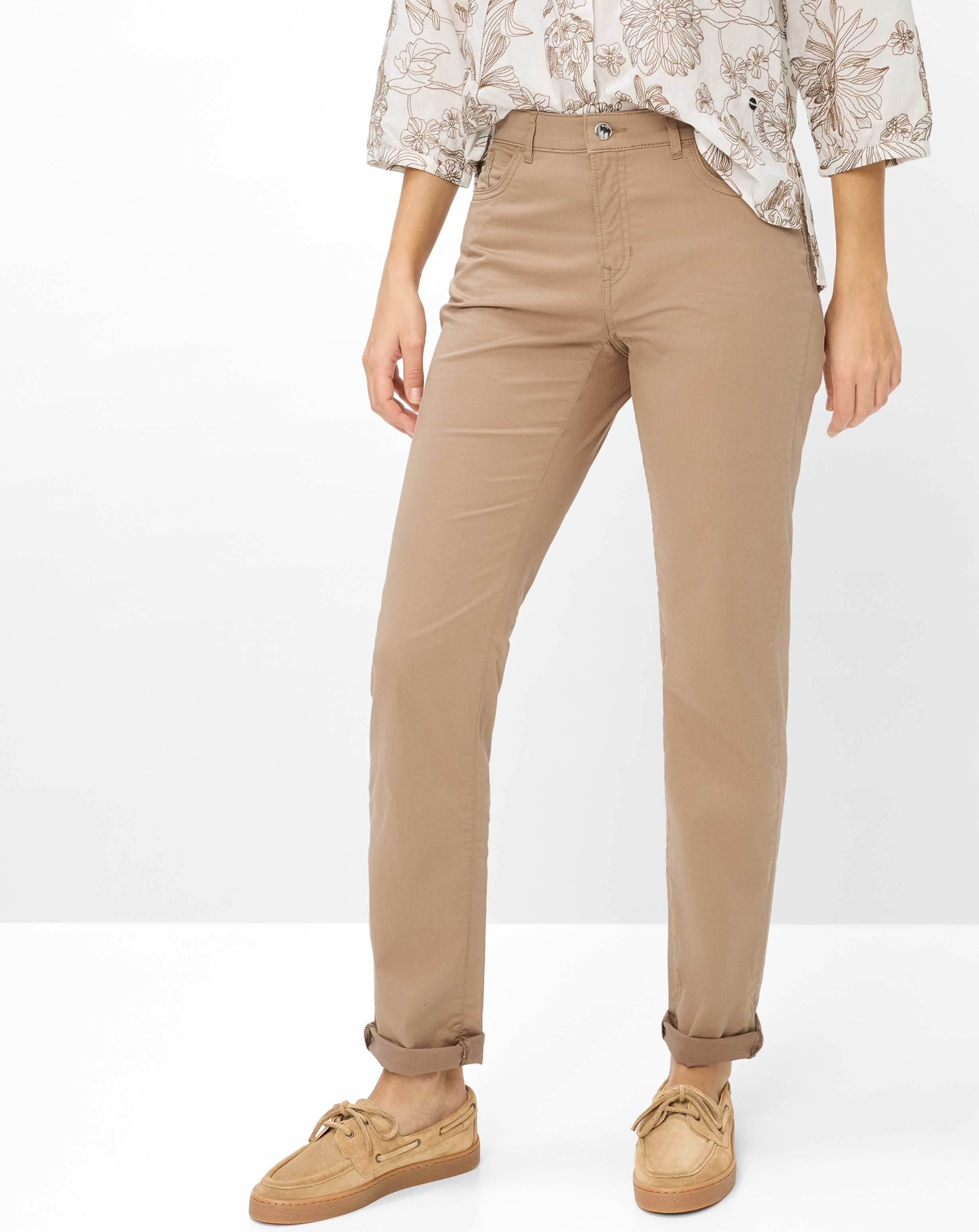 Brax Damen Five-Pocket-Hose Style CAROLA LIGHT MOCHA, braun, Gr. 36