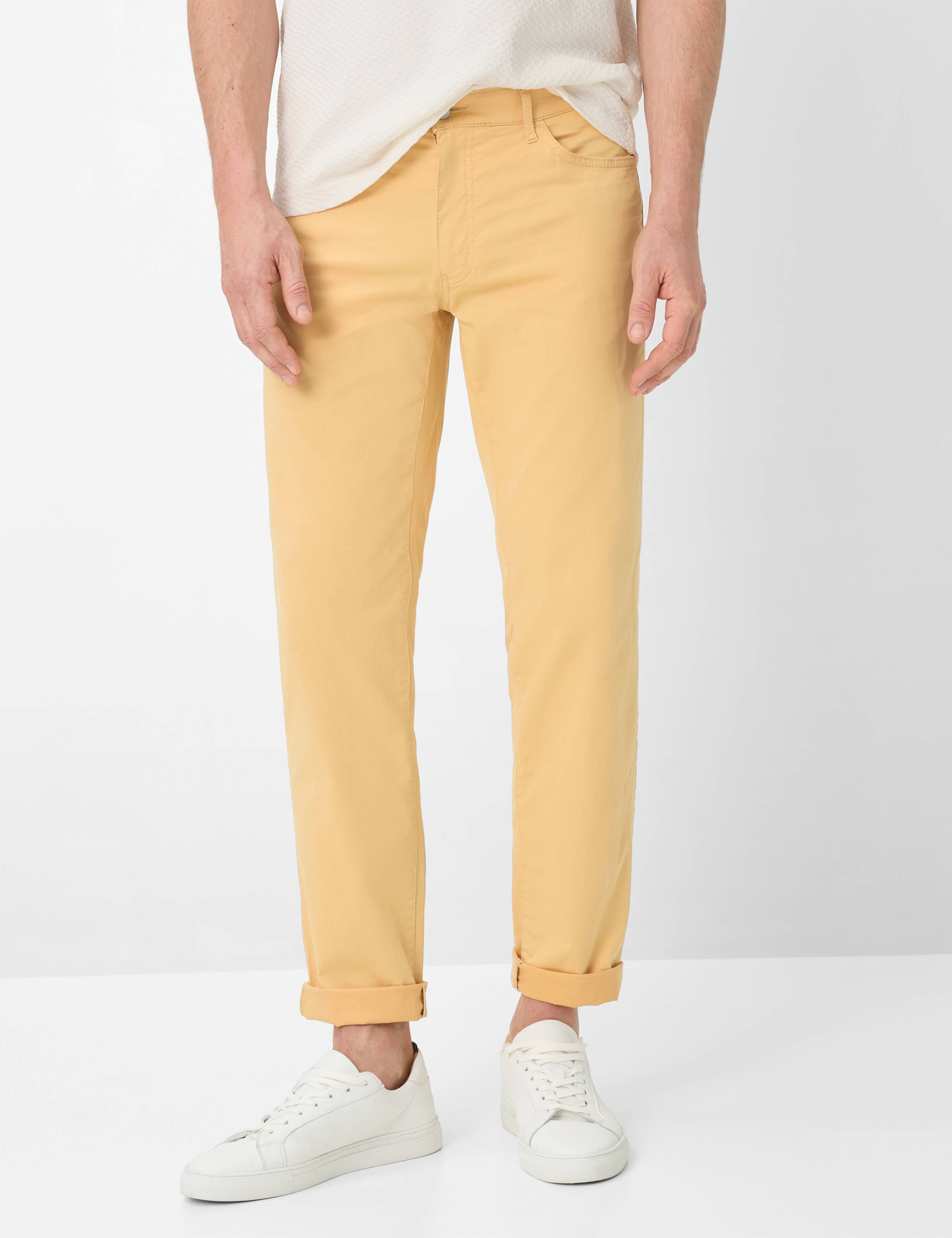 Brax Herren Five-Pocket-Hose Style CADIZ SUNRISE, gelb, Gr. 38/30