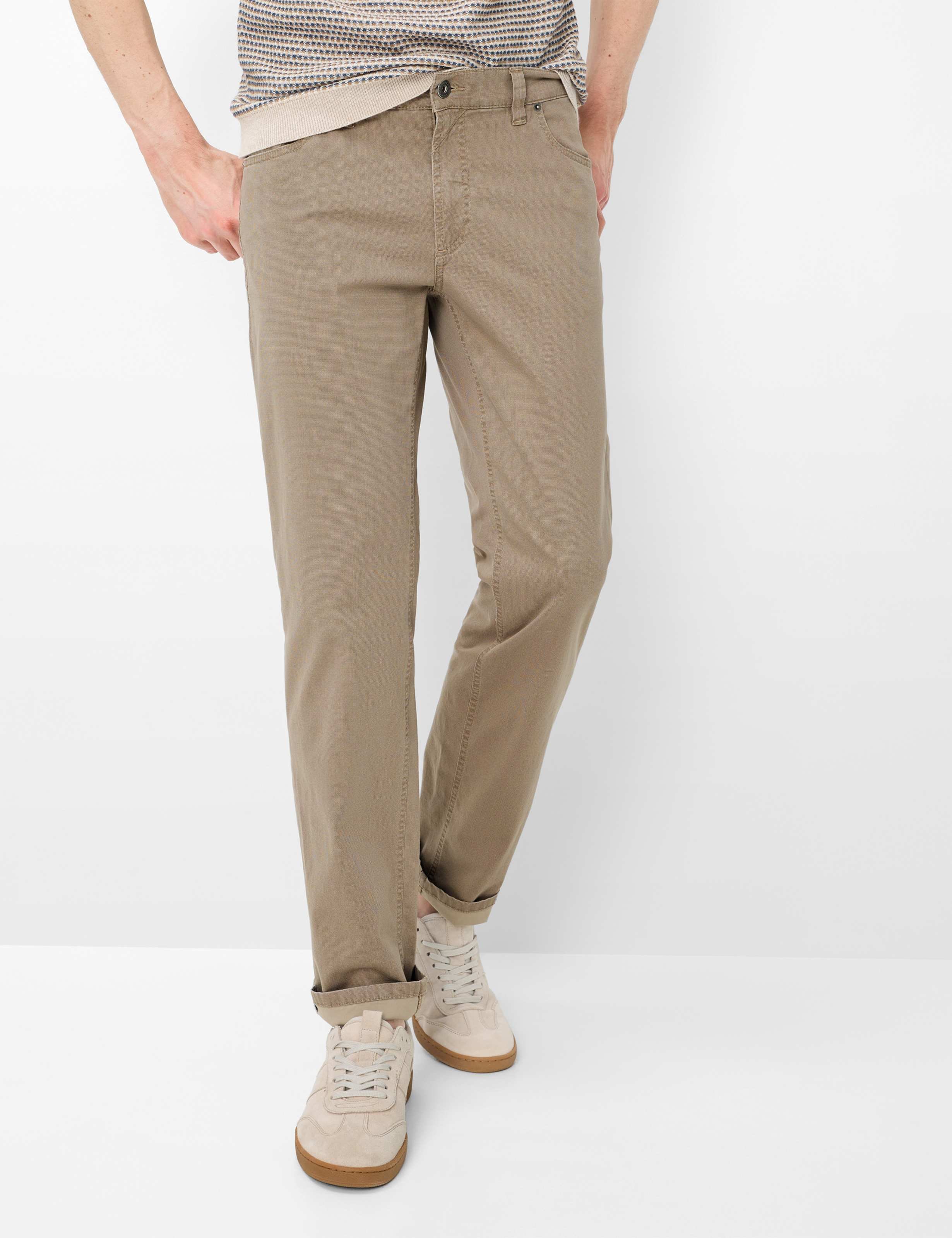 Eurex by Brax Herren Five-Pocket-Hose Style LUKE TAUPE, hellbraun, Gr. 54