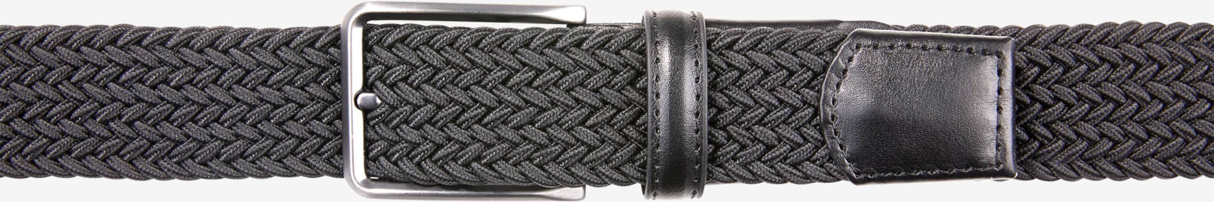 Thumbnail - Brax Herren Flechtgürtel Style HERRENGÜRTEL black, schwarz, Gr. 105