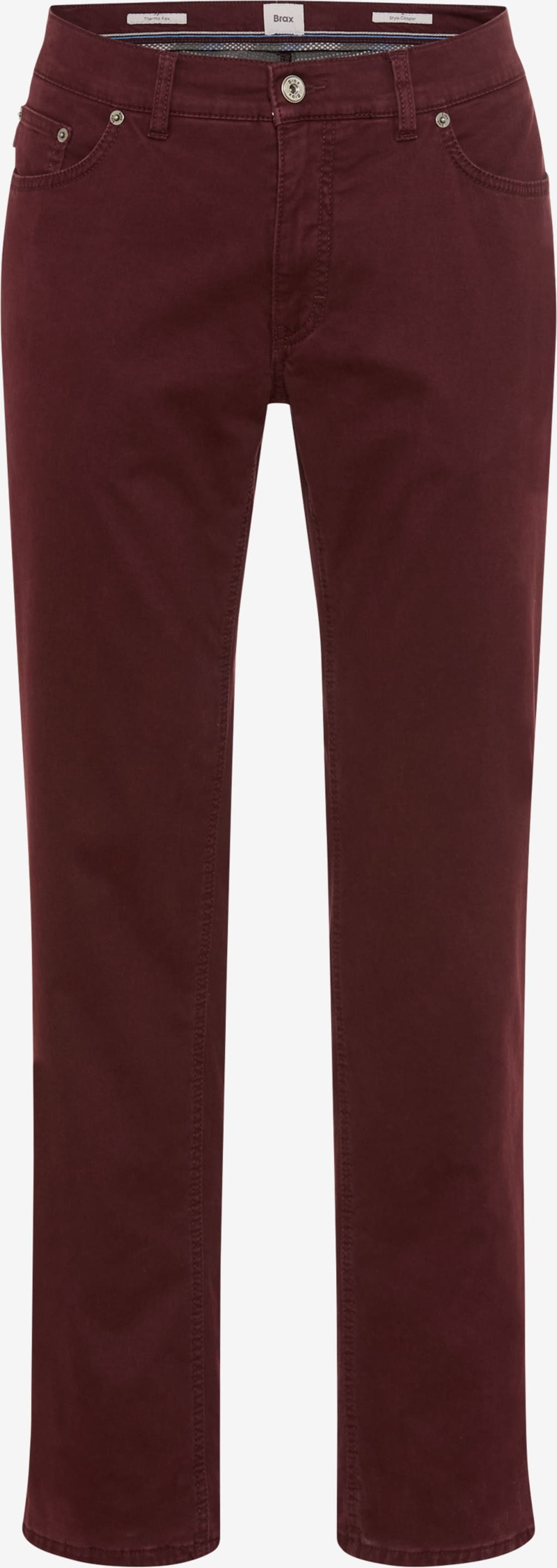 Thumbnail - Brax Herren Five-Pocket-Hose Style COOPER TT RED WINE, dunkelrot, Gr. 40/30