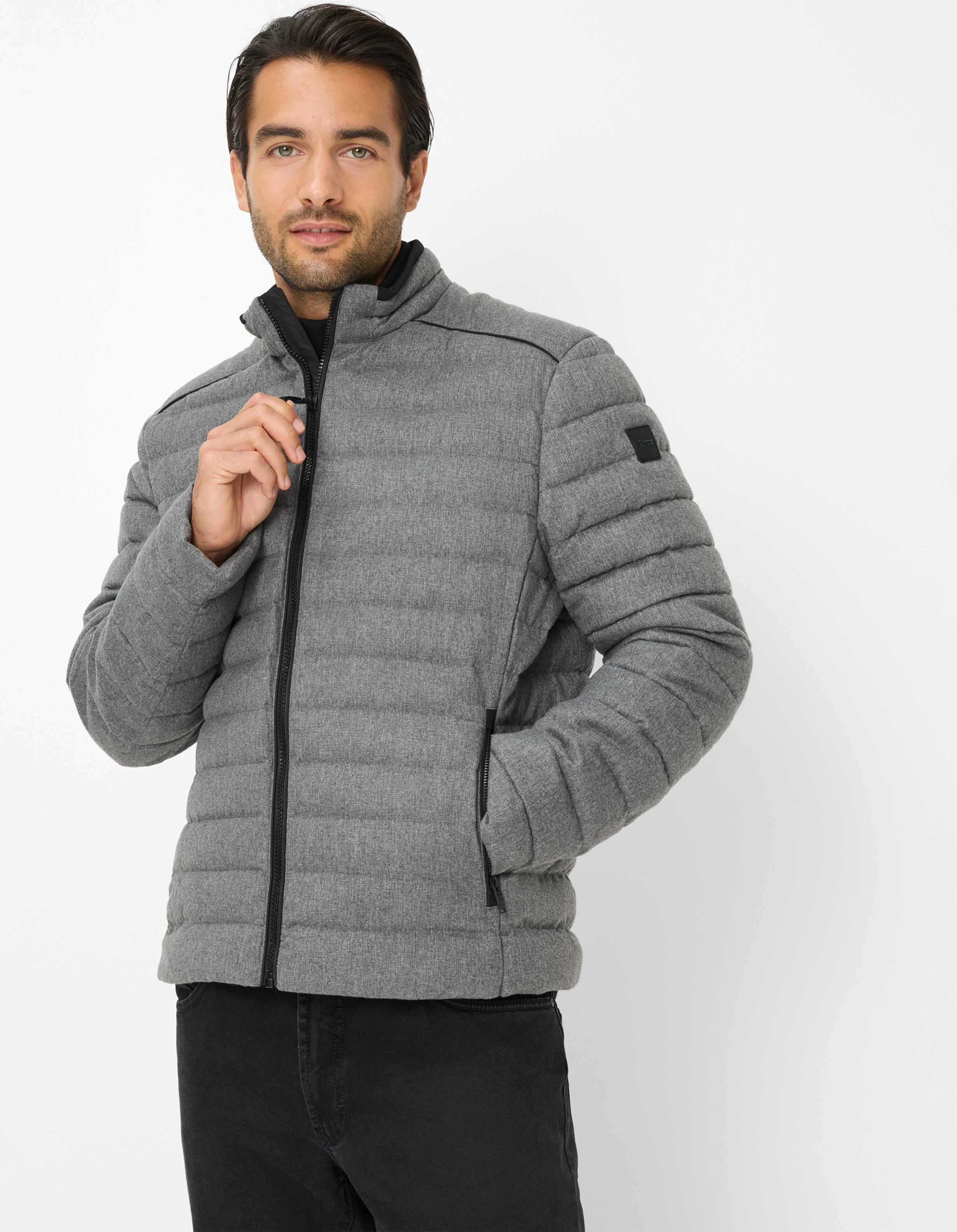 Thumbnail - Brax Herren Steppjacke Style CRAIG grey, grau, Gr. 4XL