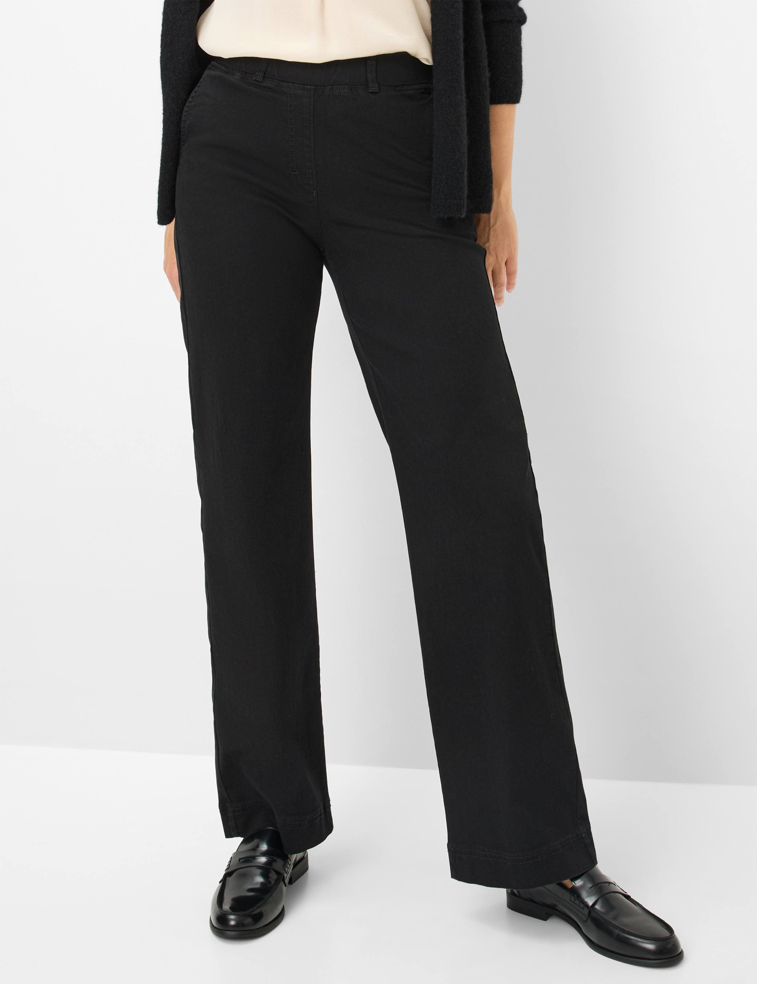 Thumbnail - Raphaela by Brax Damen Marlenehose Style PAM FLARED BLACK, denim schwarz, Gr. 36K