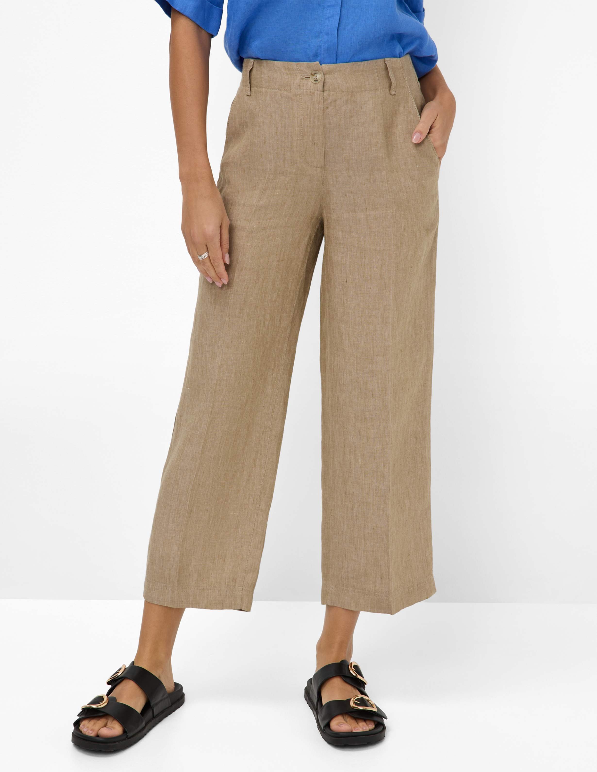 Brax Damen Culotte Style MAINE S ALMOND, Beige, Gr. 38
