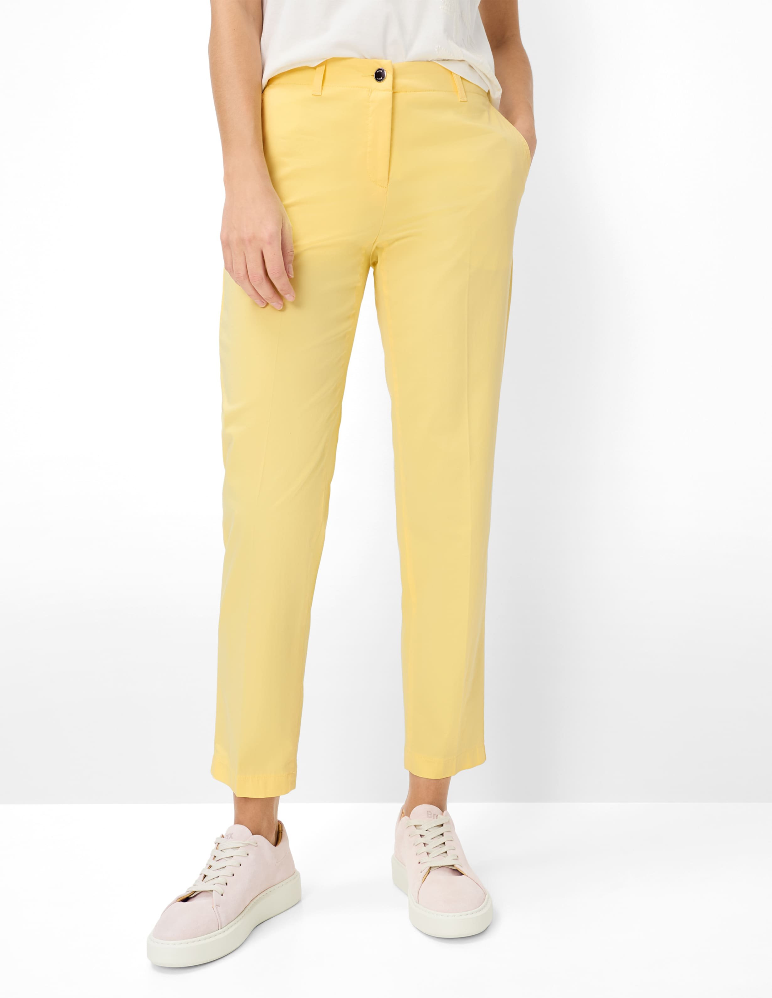 Brax Damen Chino Style MARON S BUTTERCUP, hellgelb, Gr. 32