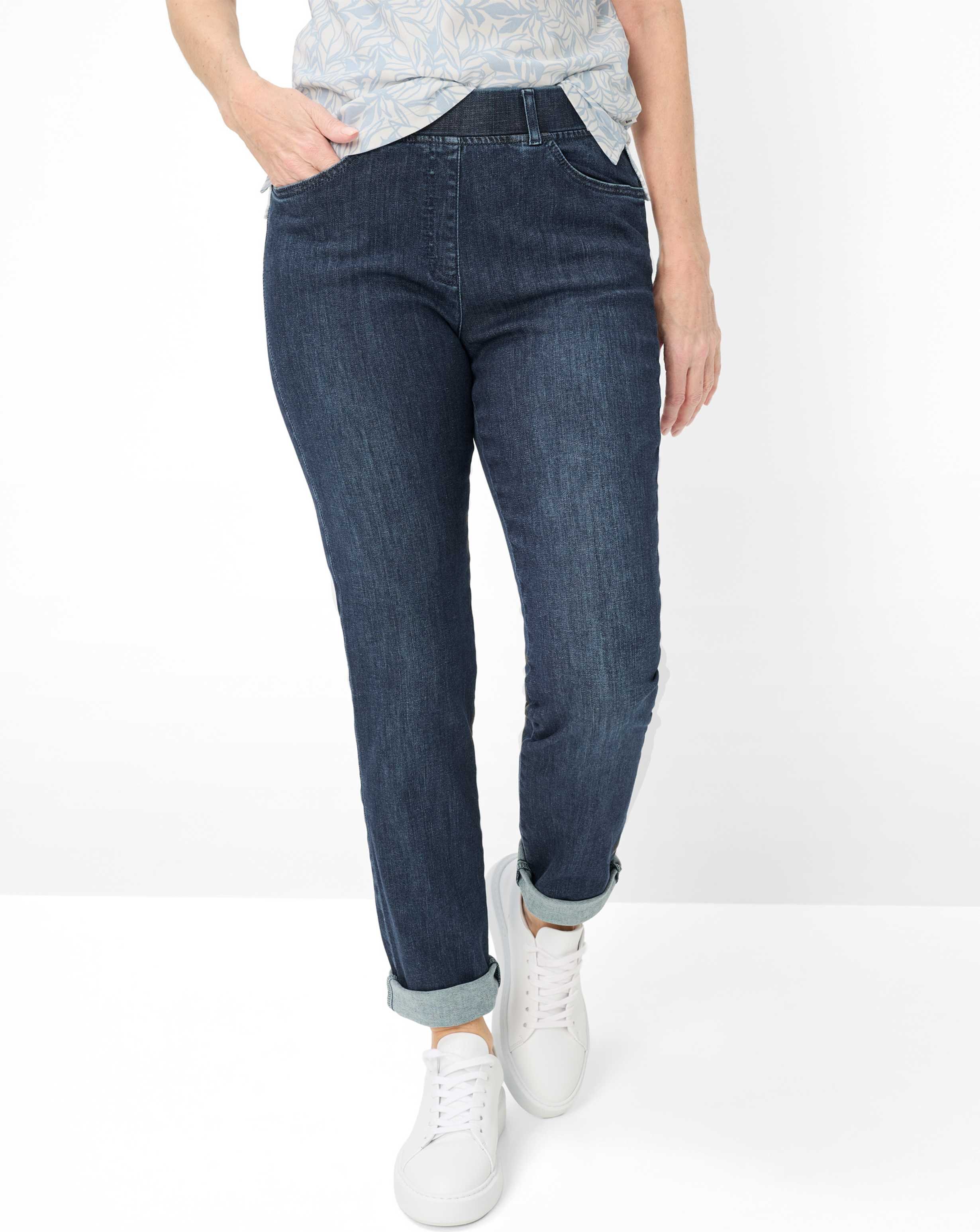 Raphaela by Brax Damen Schlupfhose Style LAVINA JOY STONED, SLIGHTLY USED, denim blau, Gr. 48K