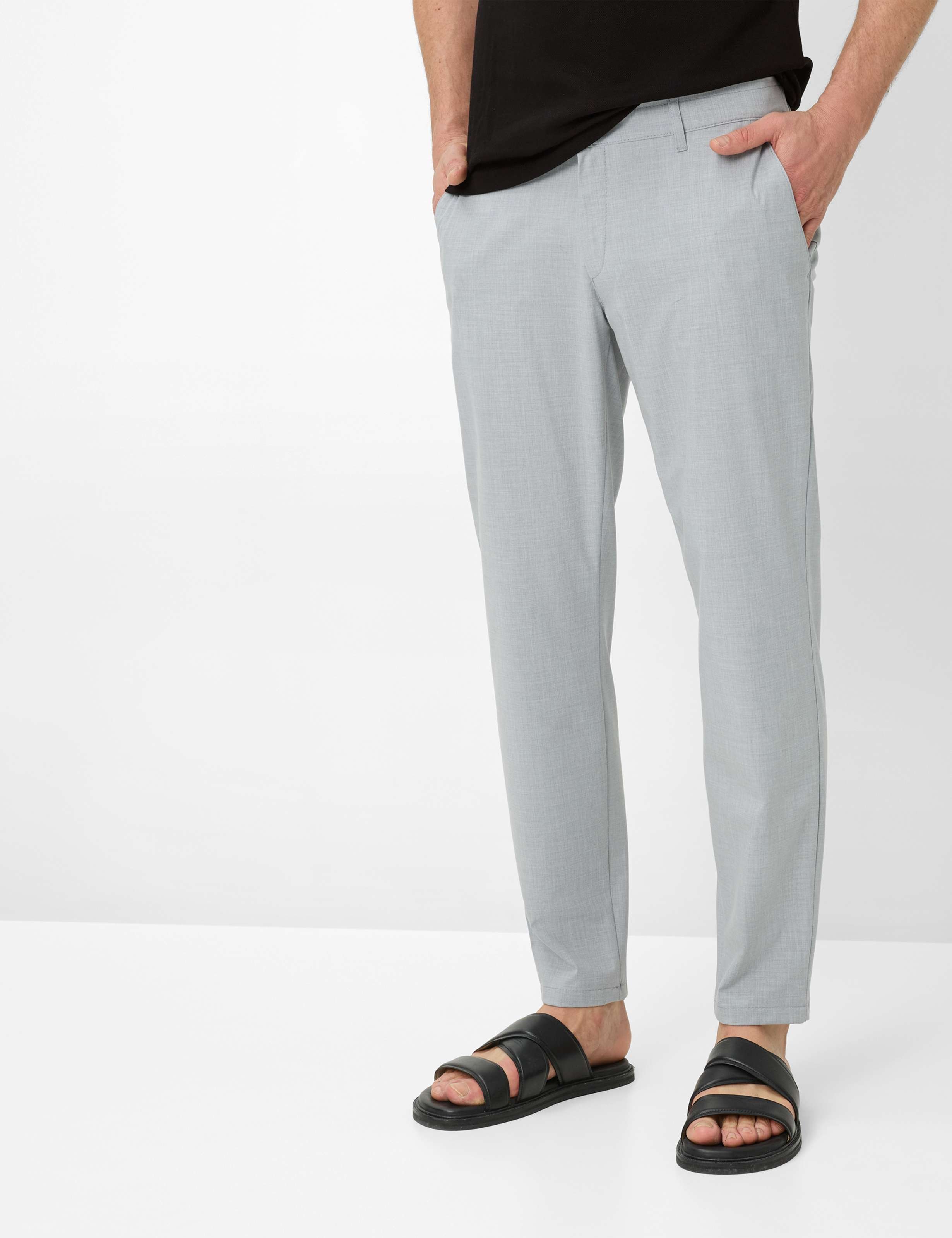 Brax Herren Chino Style PHIL PLATIN, hellgrau, Gr. 33/32