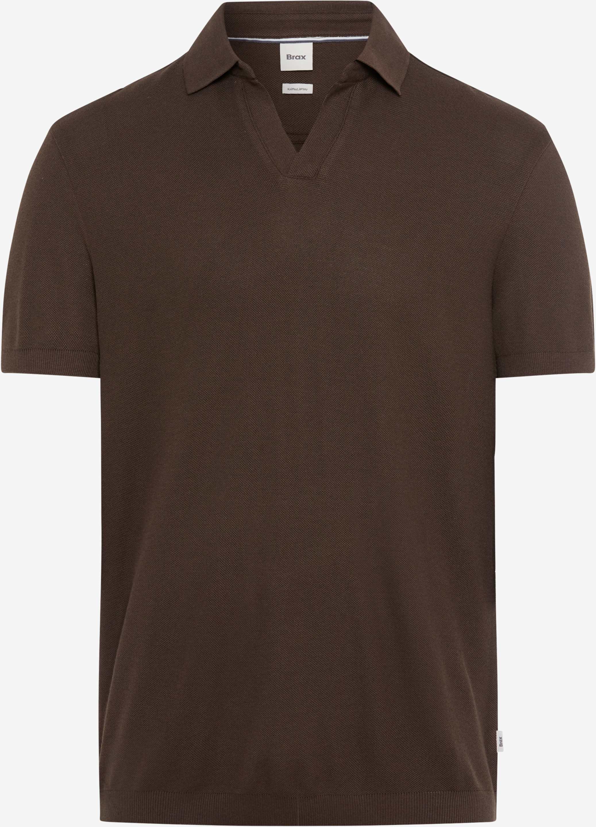Brax Herren Polo Style PRINCETON chocolate, dunkelbraun, Gr. XS