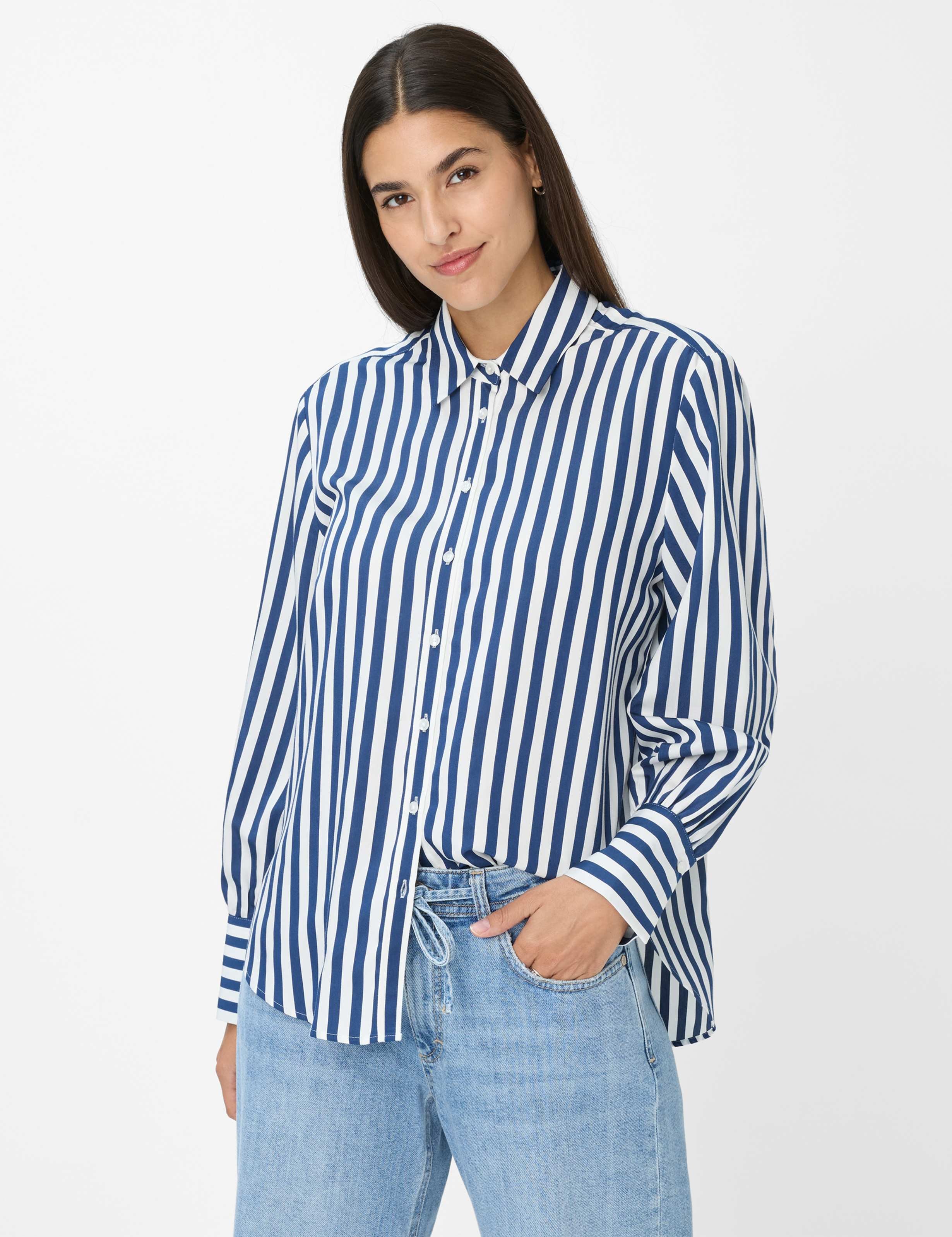 Brax Damen Hemd Style VIC navy, dunkelblau, Gr. 38