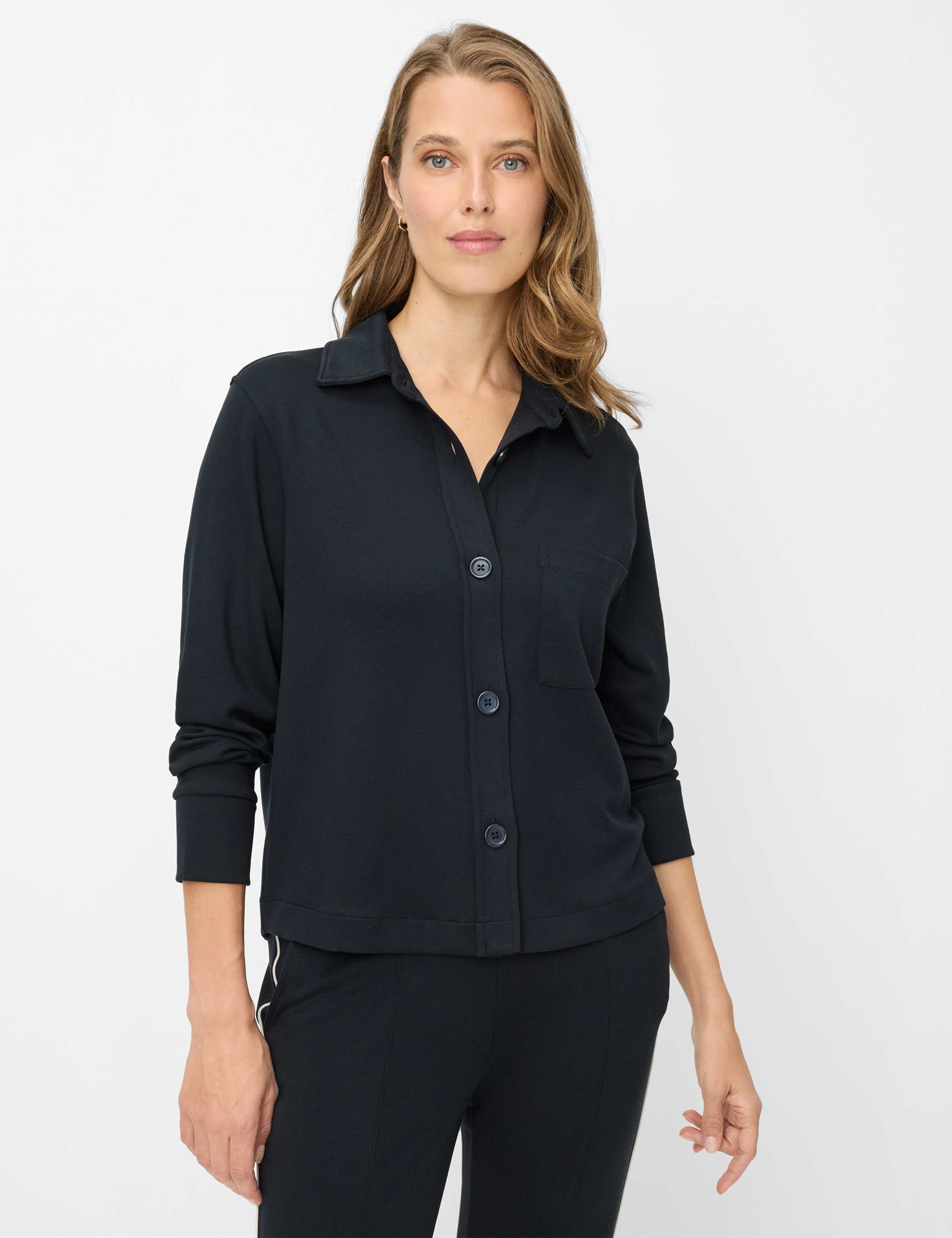 Thumbnail - Brax Damen Sweatjacke Style BETTE L navy, dunkelblau, Gr. 36