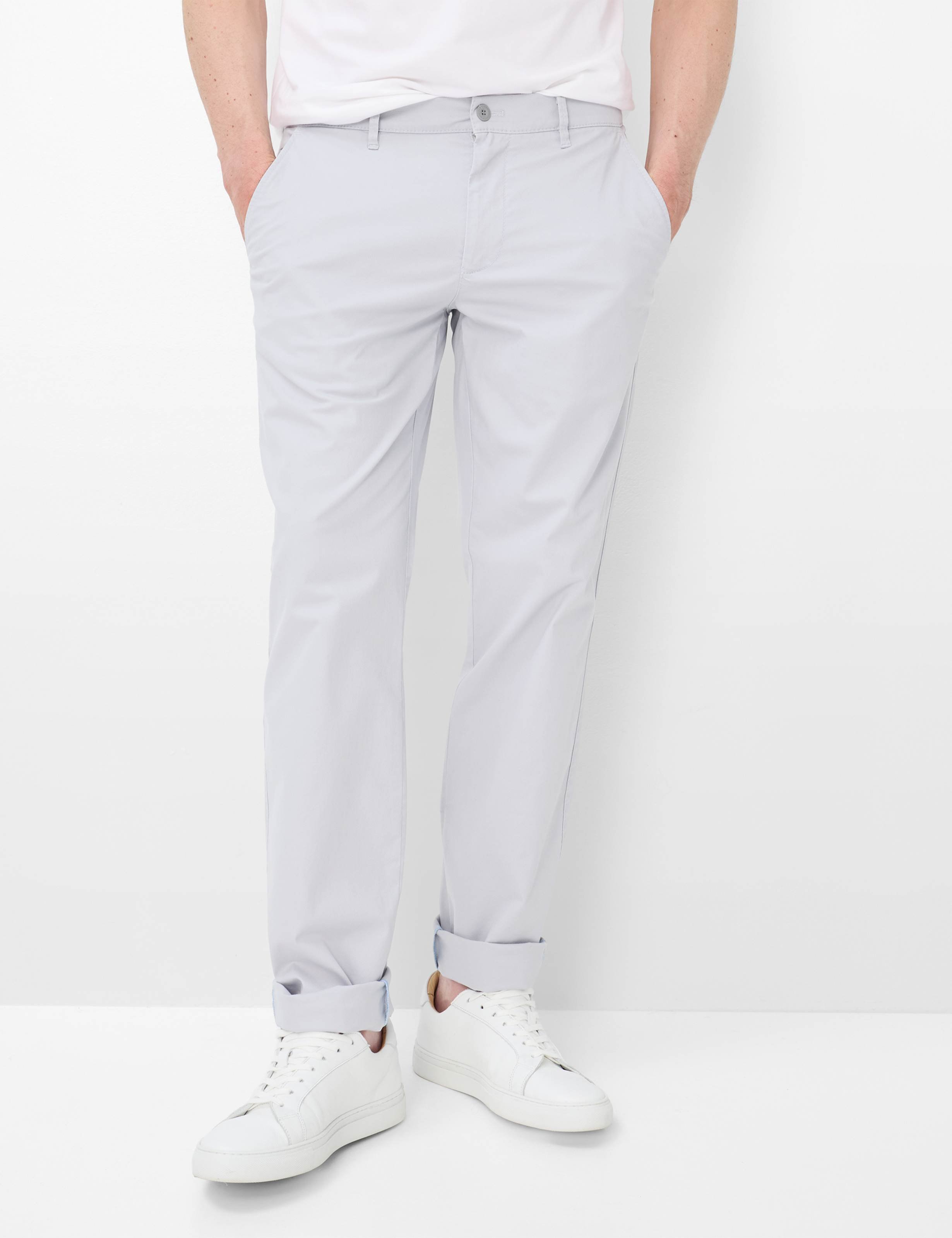 Eurex by Brax Herren Flatfronthose Style THILO SILVER, hellgrau, Gr. 50