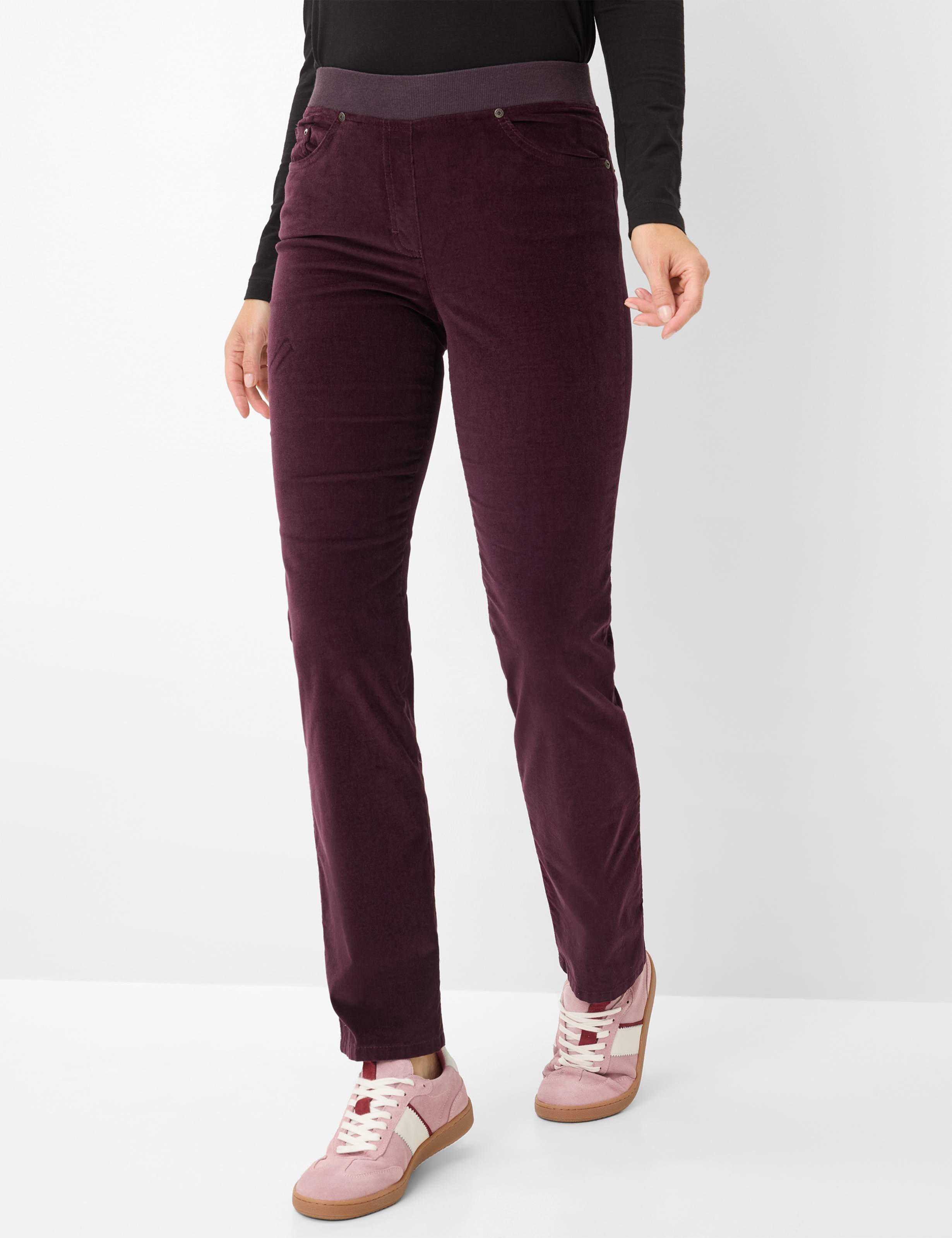 Thumbnail - Raphaela by Brax Damen Cordhose Style PAMINA AMARONE, dunkelrot, Gr. 36