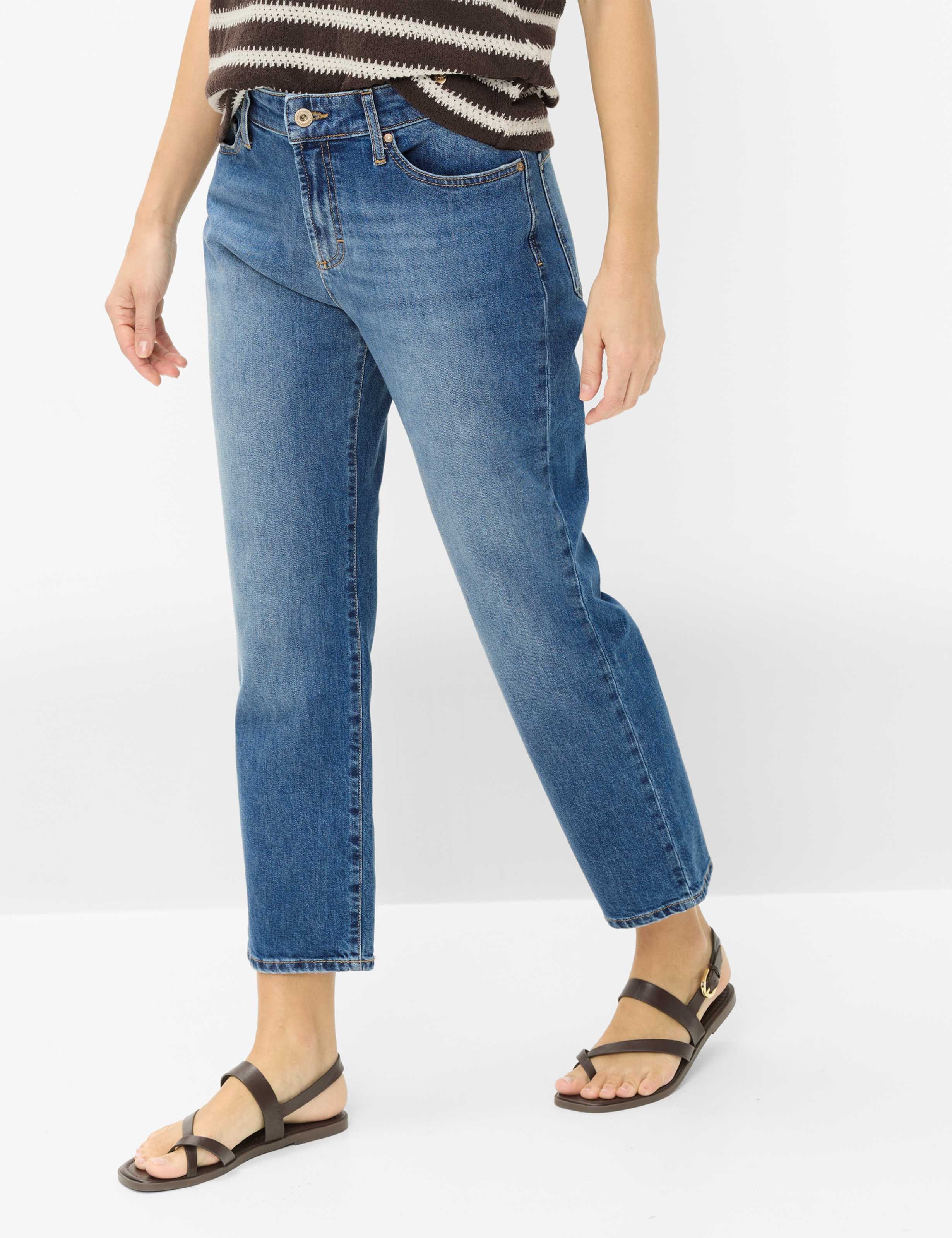 Brax Damen Five-Pocket-Hose Style MADISON S USED LIGHT BLUE, denim hellblau, Gr. 48L