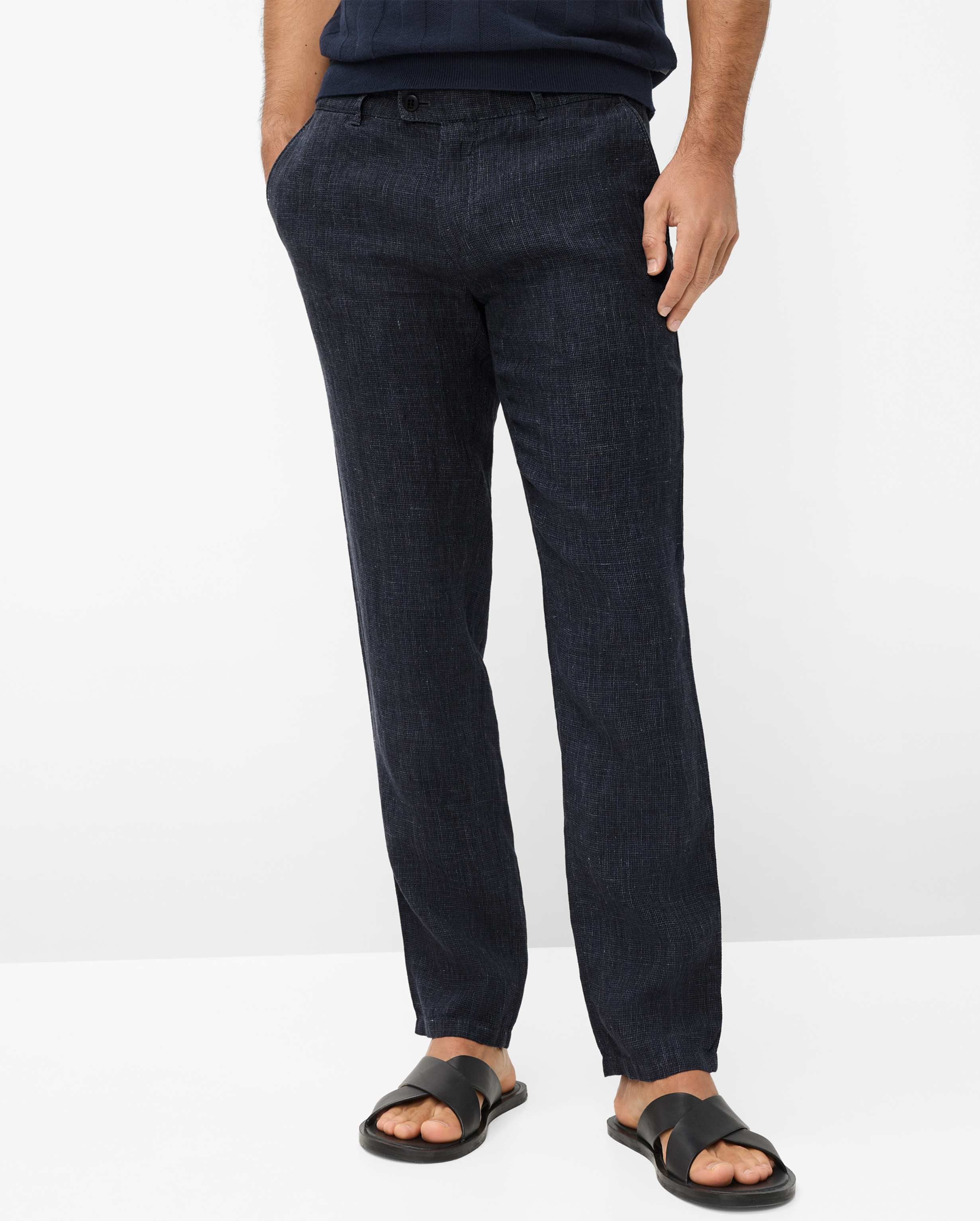 Brax Herren Chino Style FABIO NAVY, dunkelblau, Gr. 33/34