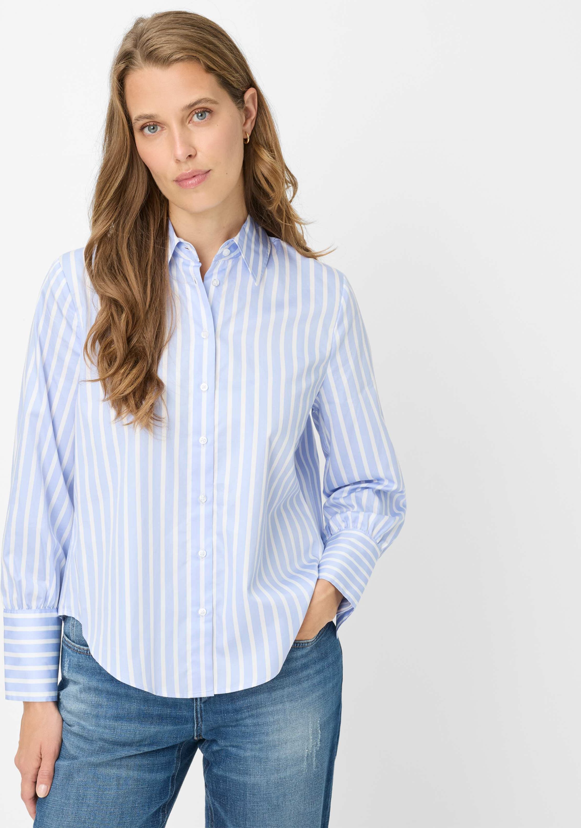 Brax Damen Hemd Style VICA lavender blue, hellblau, Gr. 42