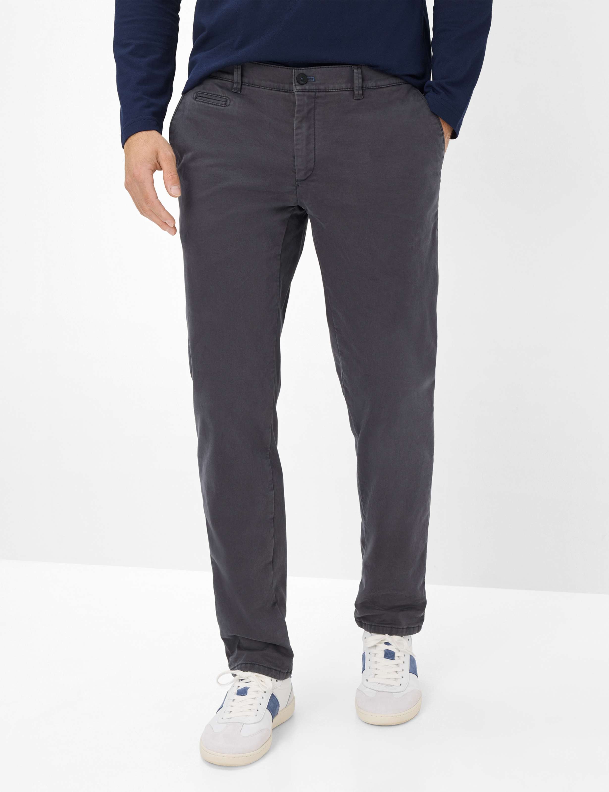 Brax Herren Chino Style FABIO TT ELEFANT, grau, Gr. 44/34