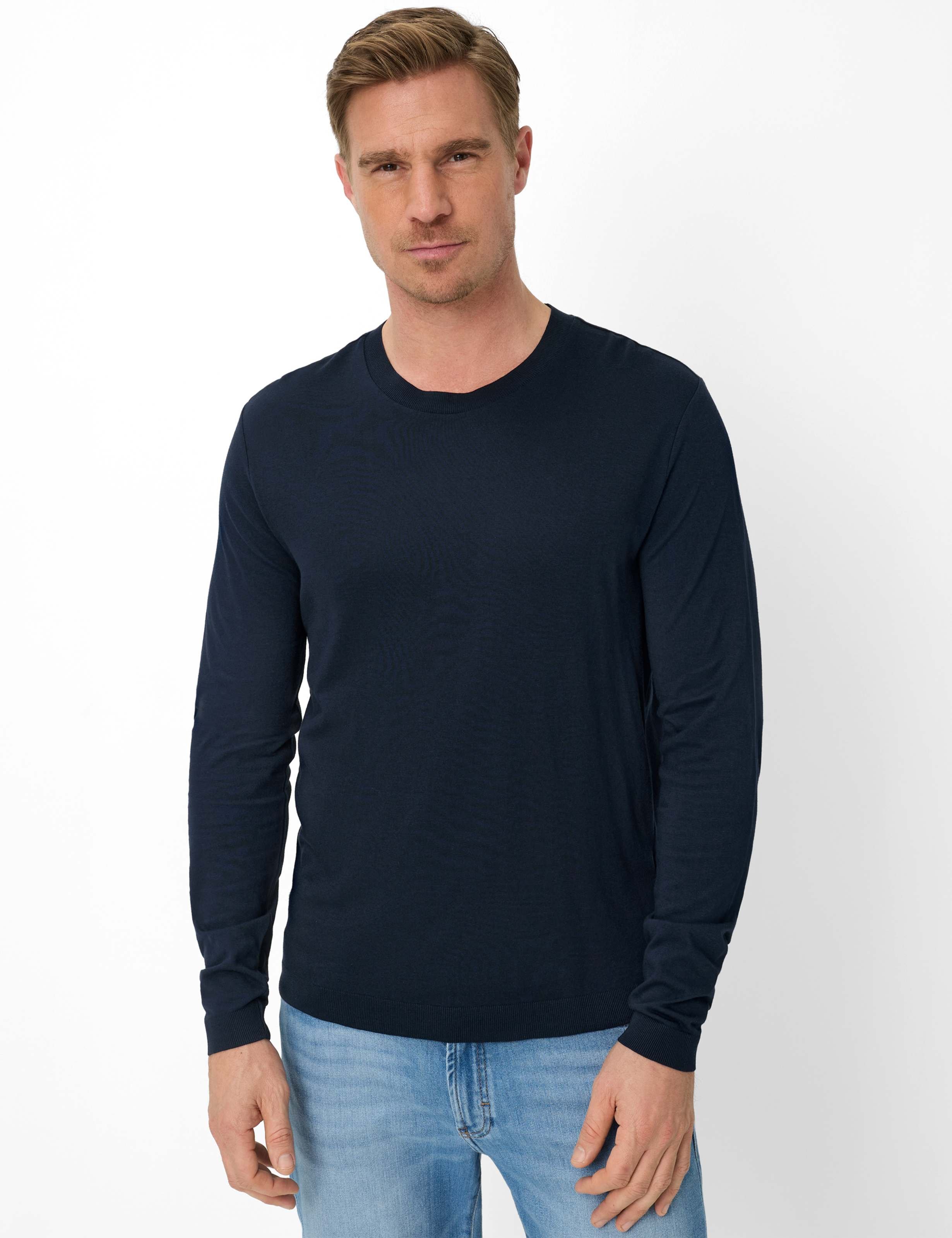 Thumbnail - Brax Herren Shirt Style TIMON navy, dunkelblau, Gr. M
