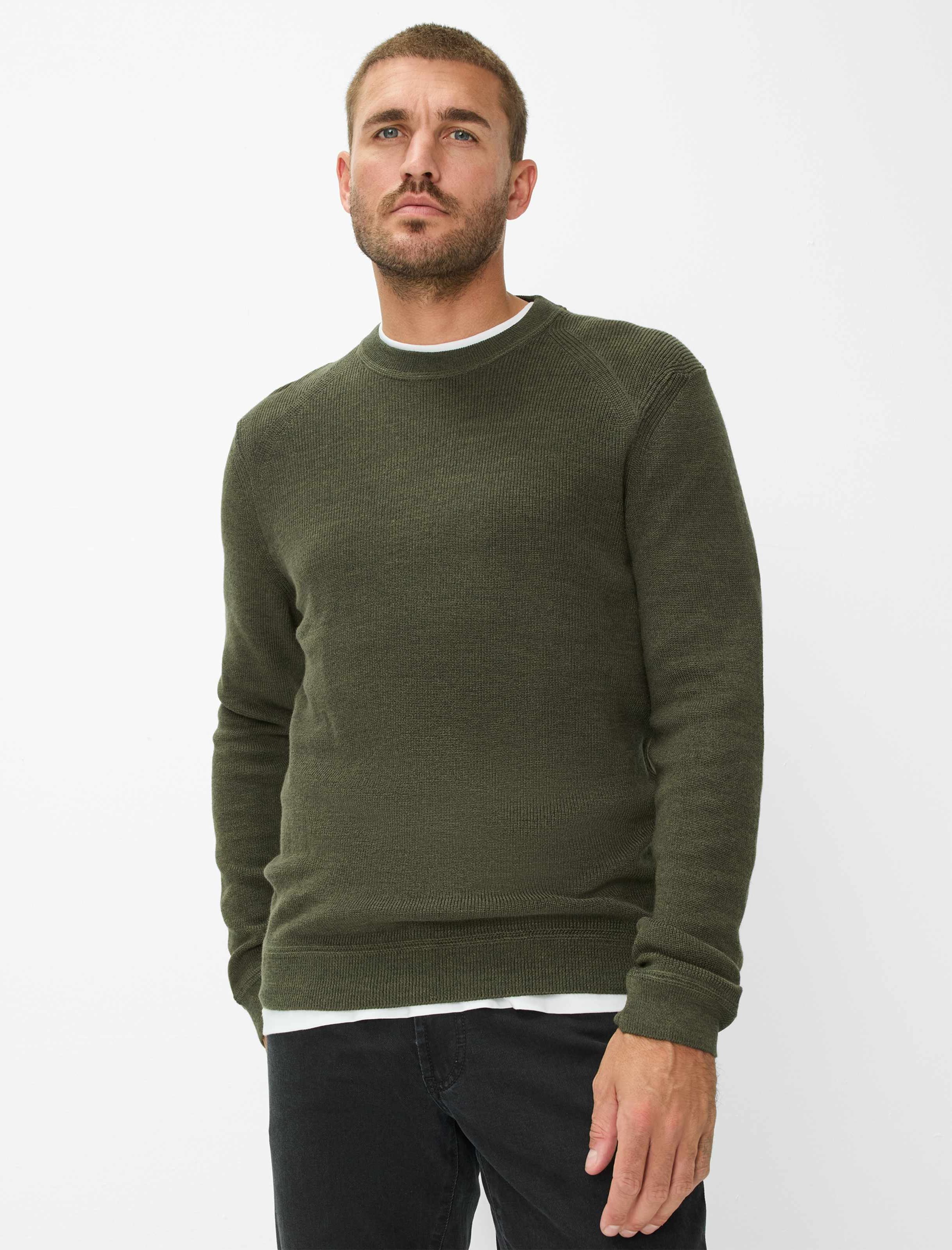 Thumbnail - Brax Herren Strickpullover Style ROY deep jungle, dunkelgrün, Gr. M