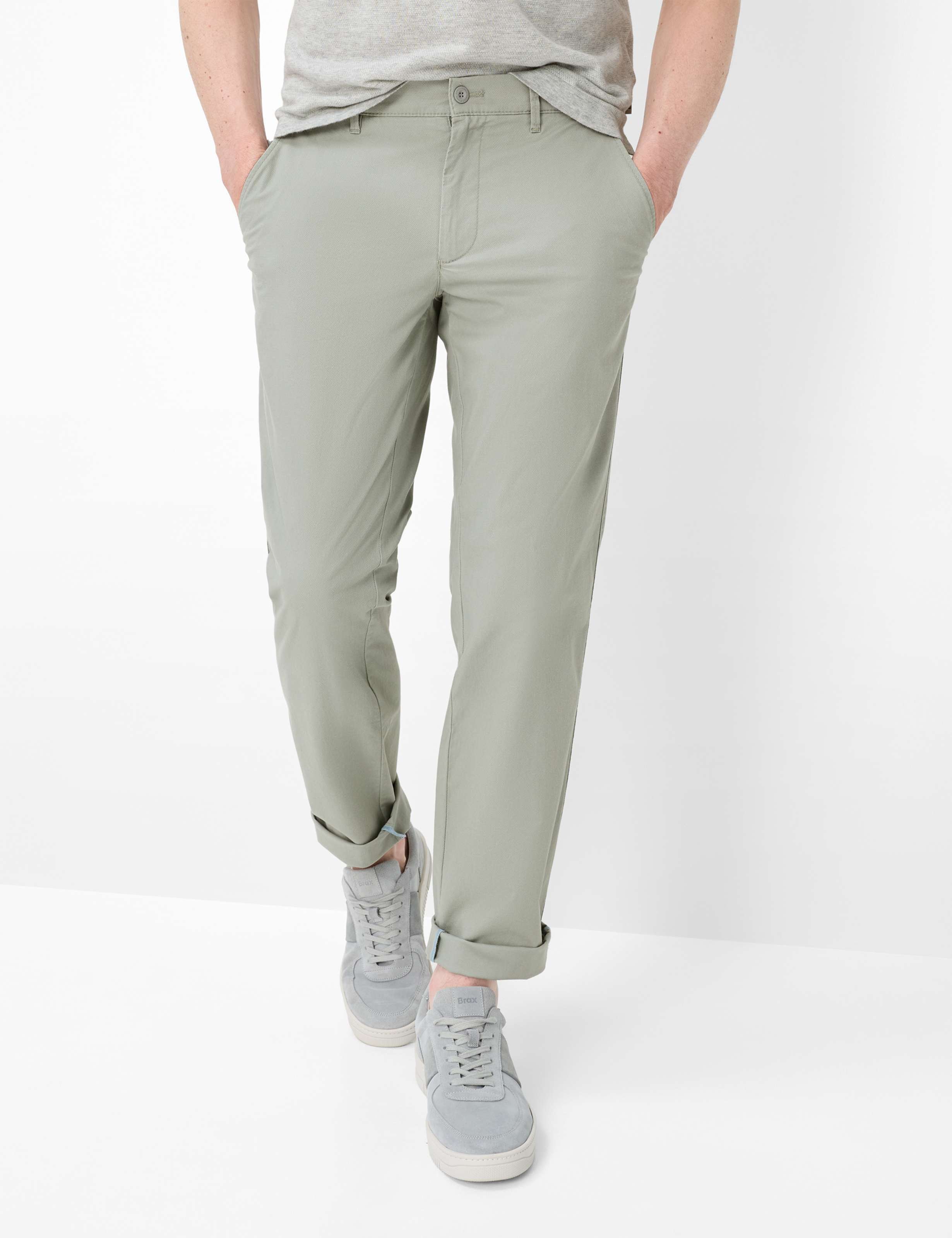 Eurex by Brax Herren Flatfronthose Style THILO KHAKI Grün Khaki, grün - khaki, Gr. 48