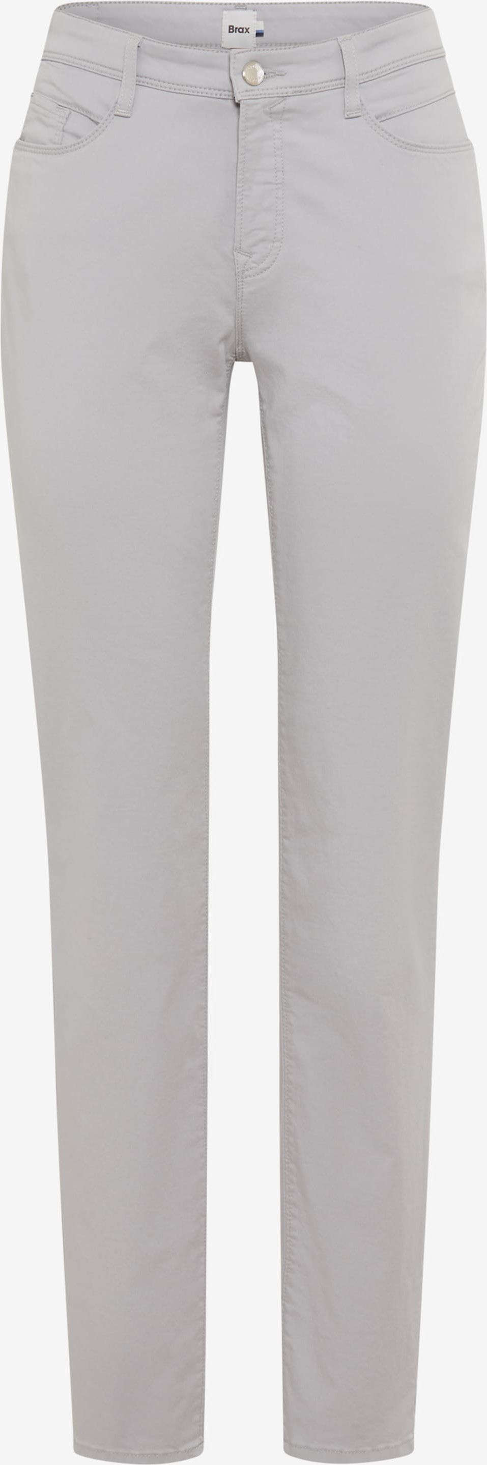 Brax Damen Five-Pocket-Hose Style MARY LIGHT GREY, hellgrau, Gr. 34K