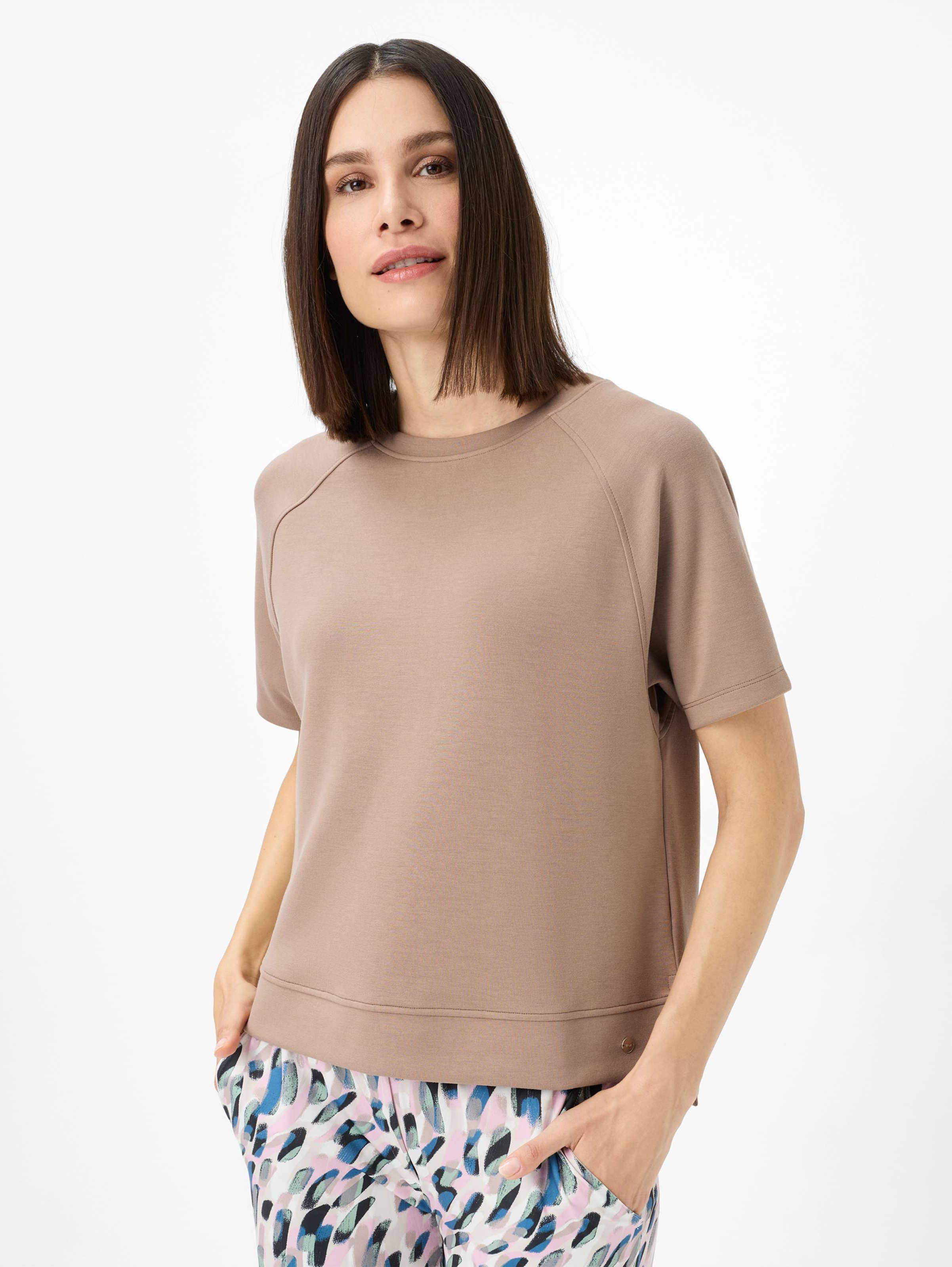Thumbnail - Brax Damen Sweatshirt Style BAILEE taupe, hellbraun, Gr. 42