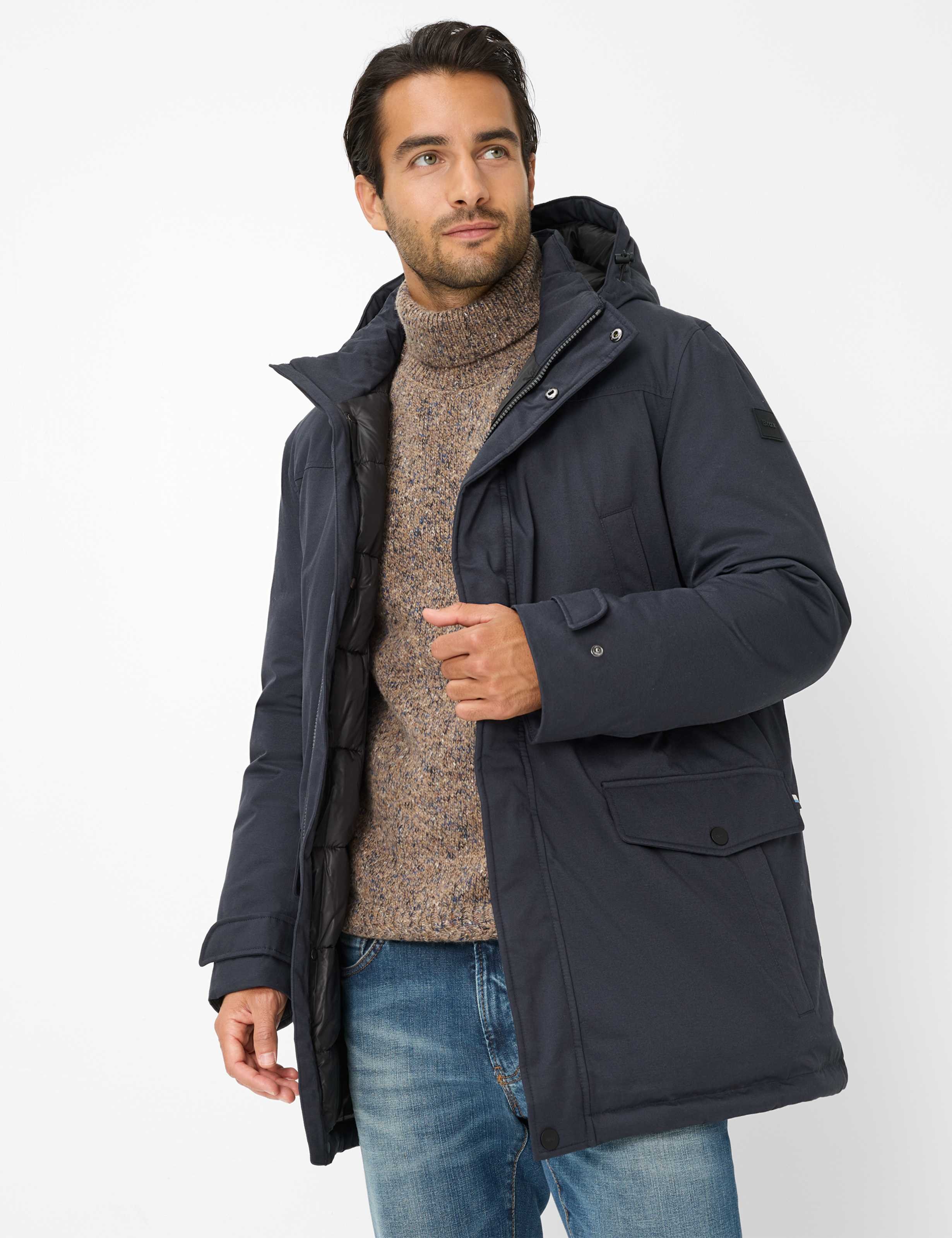 Thumbnail - Brax Herren Parka Style VITORIO navy, dunkelblau, Gr. L