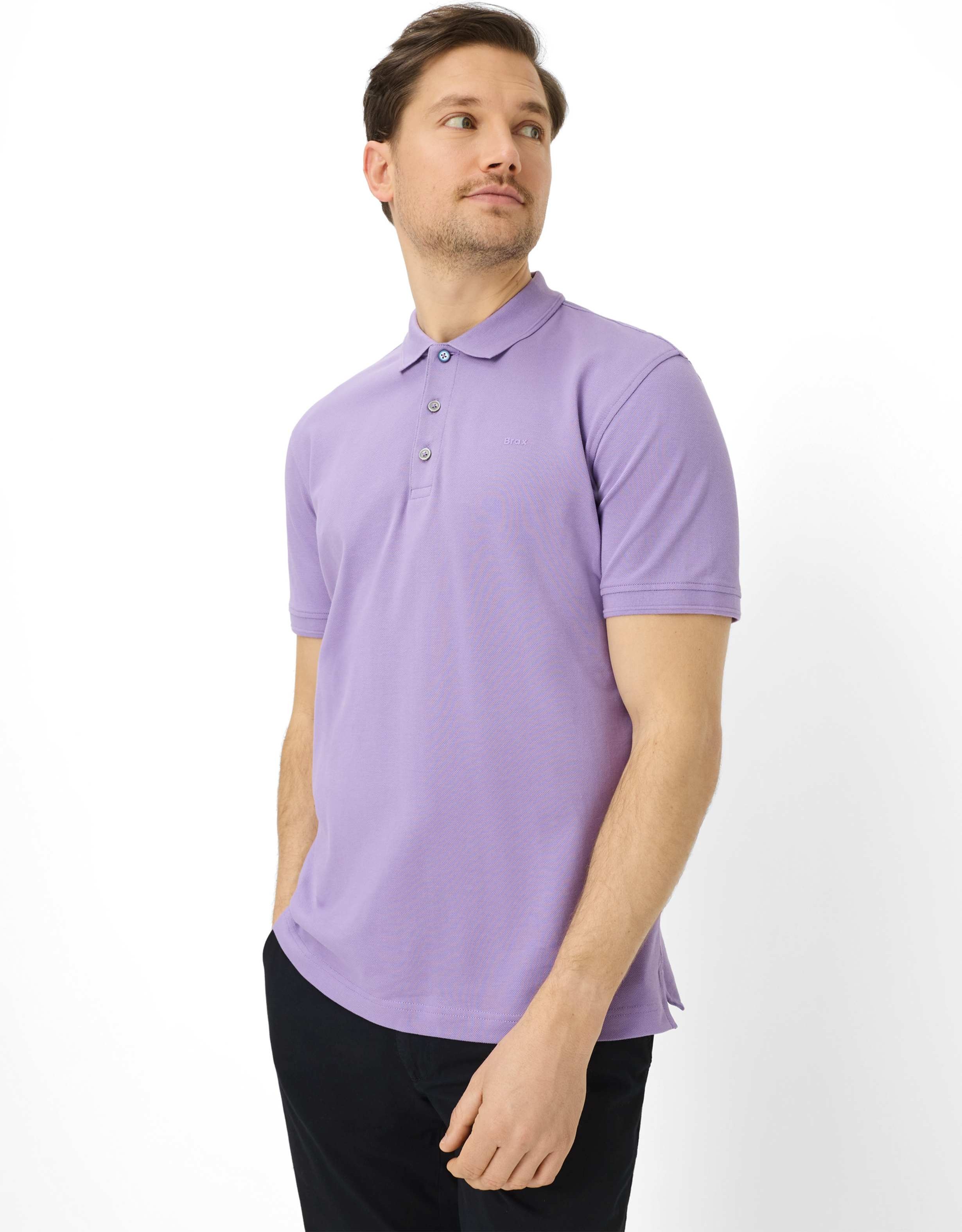 Brax Herren Polo Style PETE violet, dunkles lila, Gr. 5XL