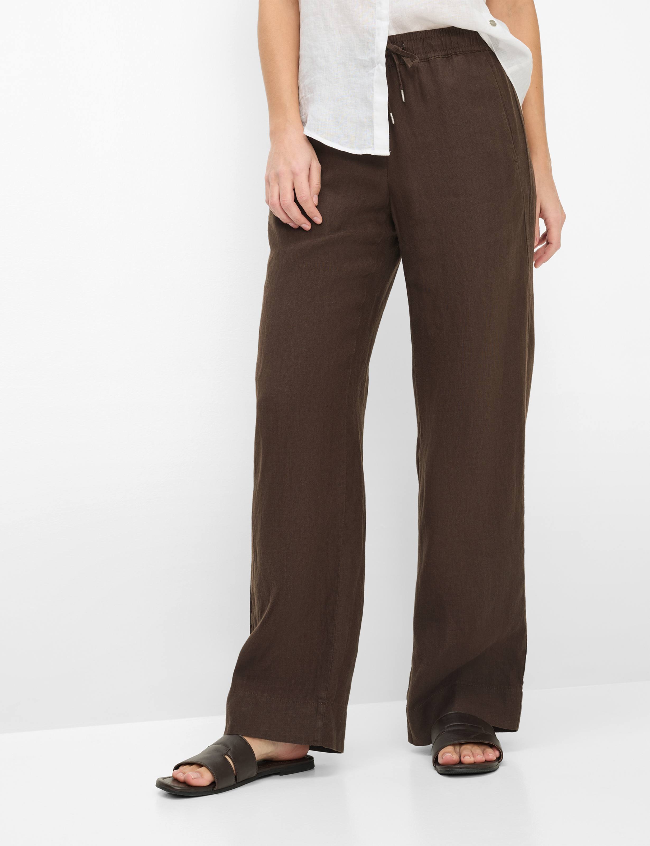 Brax Damen Marlenehose Style FARINA COFFEE, dunkelbraun, Gr. 38