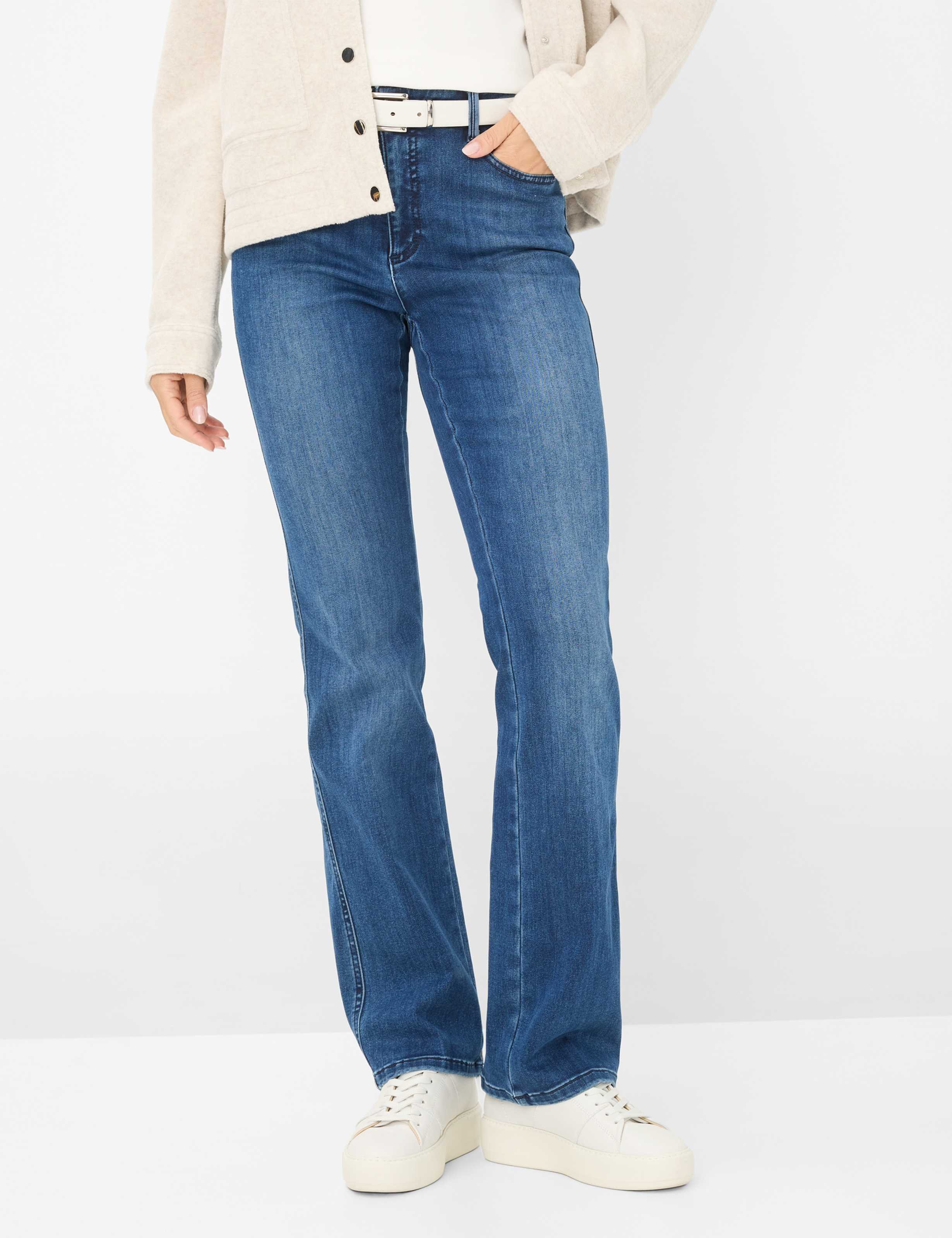 Brax Damen Boot Style MARY USED MID BLUE, denim blau, Gr. 36K