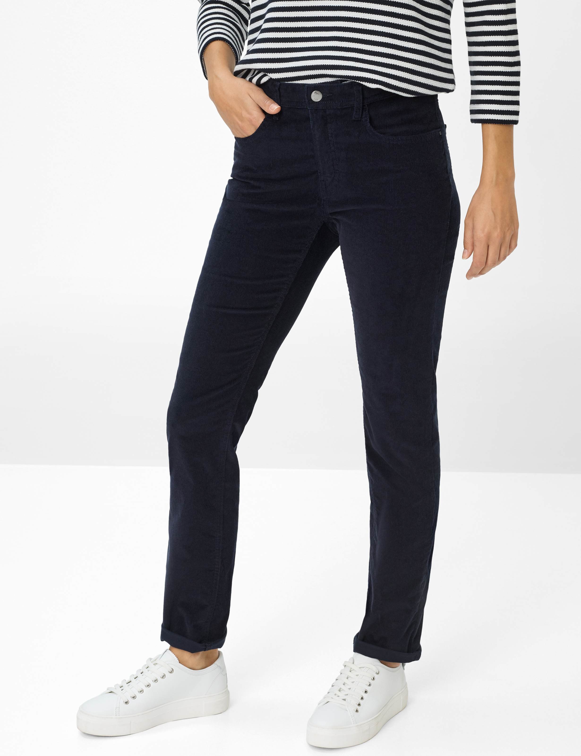 Brax Damen Cordhose Style CAROLA NAVY, dunkelblau, Gr. 40