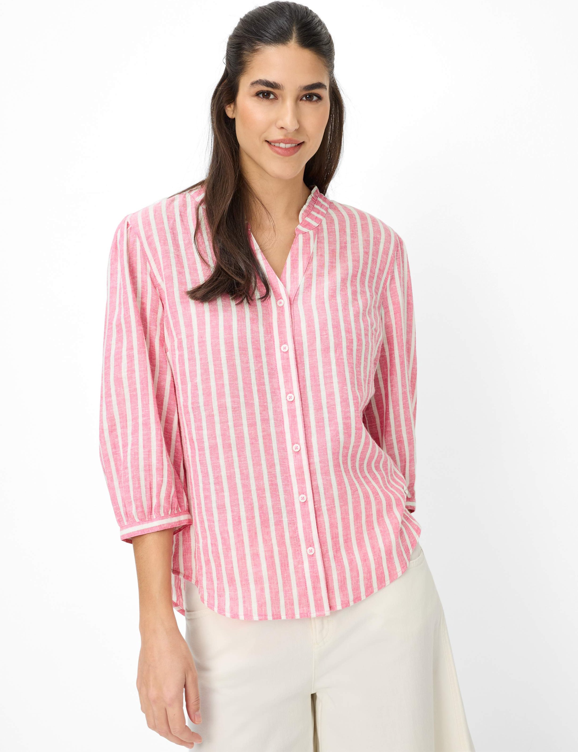 Brax Damen Bluse Style VIOLET raspberry sorbet, Rosa, Gr. 38