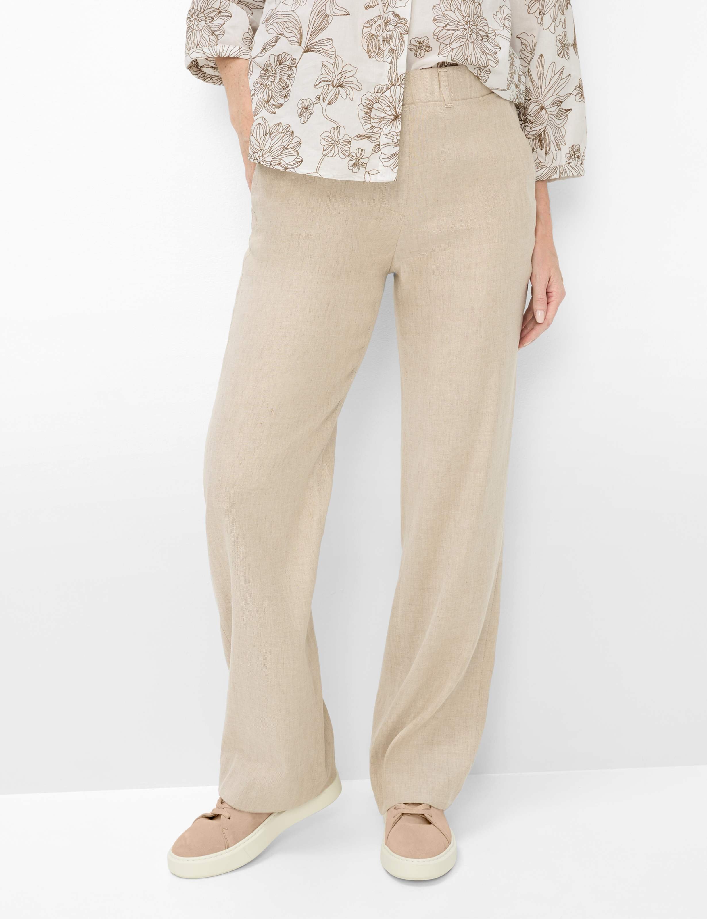 Raphaela by Brax Damen Marlenehose Style PAM FLARED BEIGE, Beige, Gr. 48