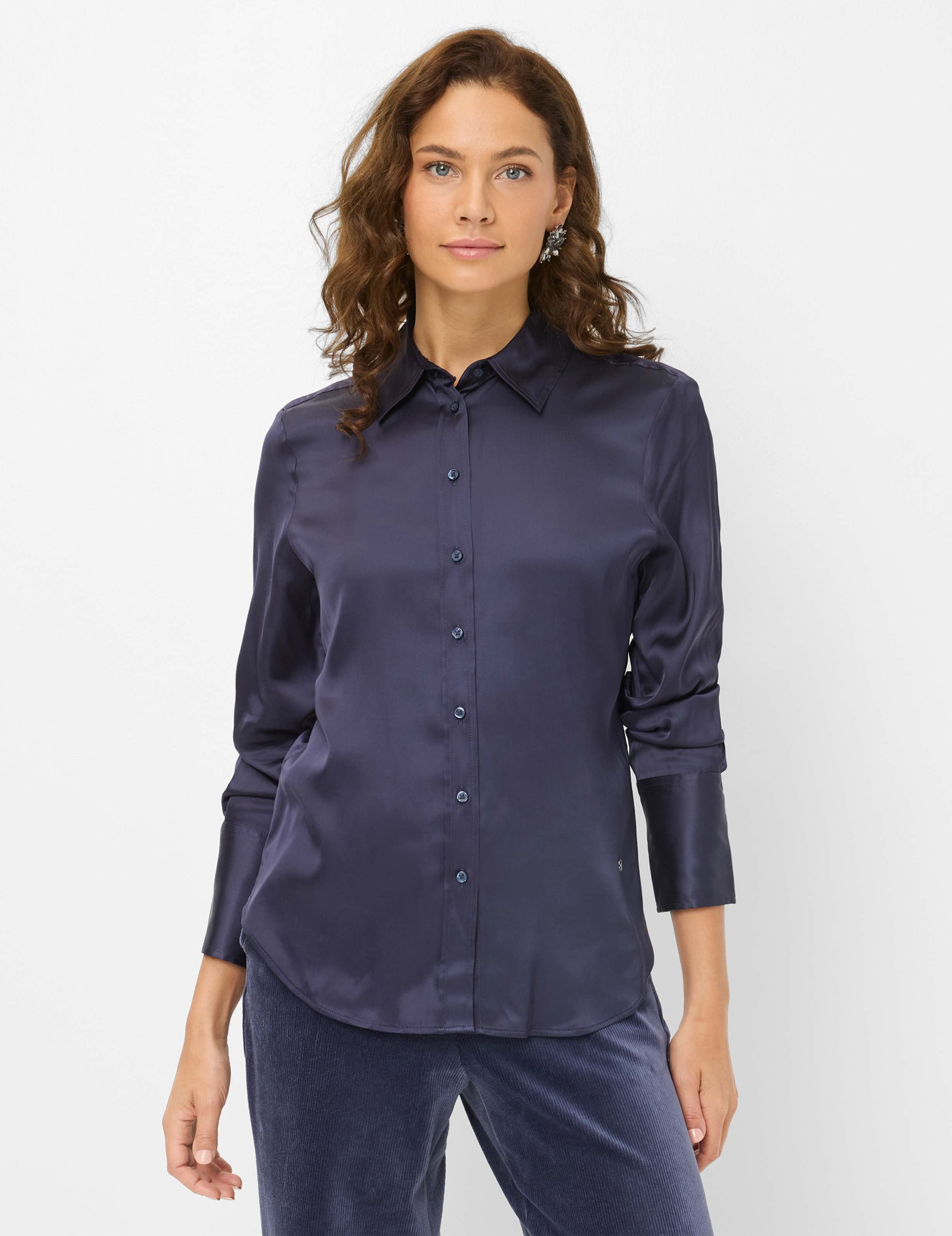 Brax Damen Hemd Style VICTORIA midnight blue, dunkelblau, Gr. 36