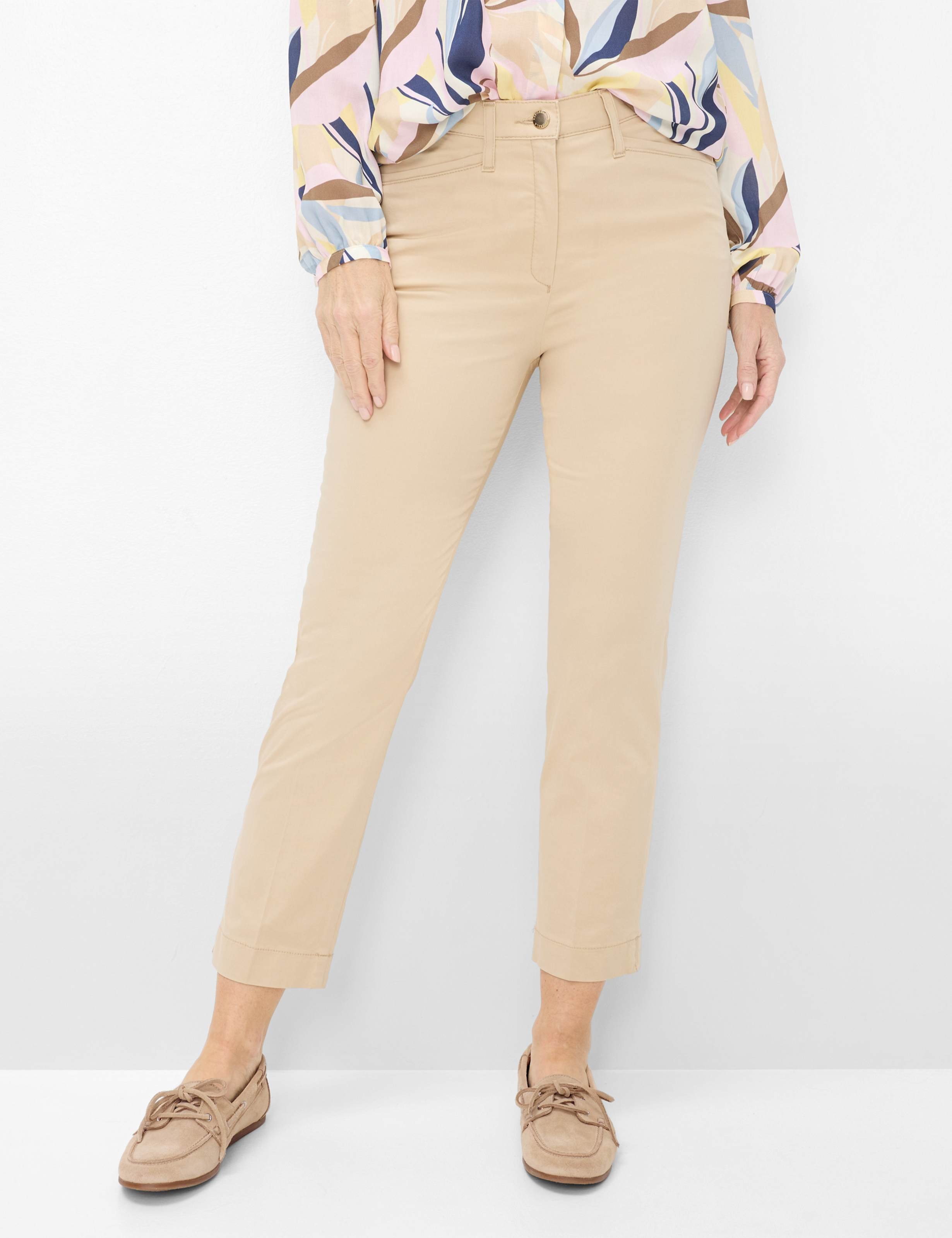 Raphaela by Brax Damen Cityhose Style LORELLA BAILEYS, Beige, Gr. 36K